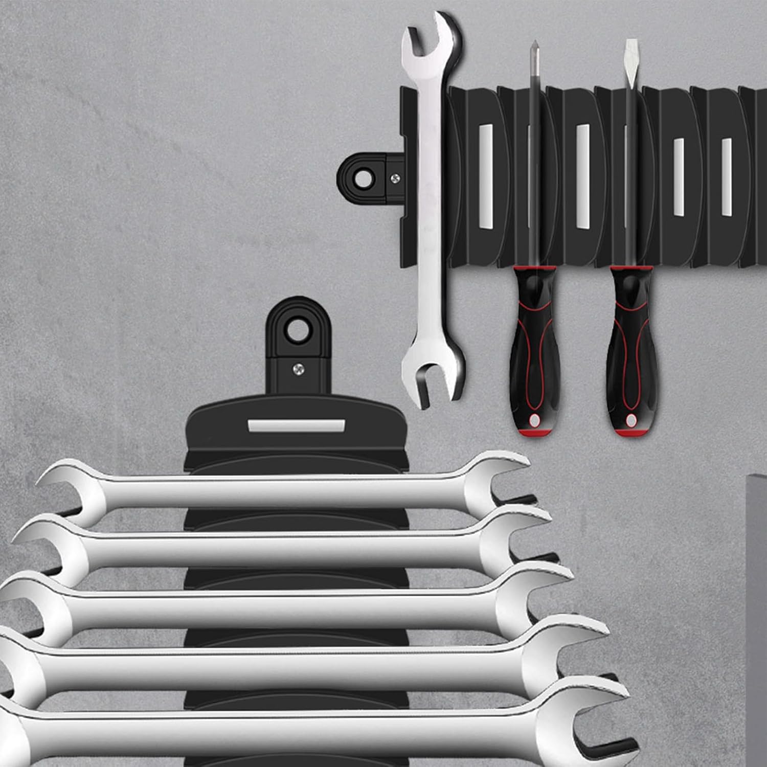  Générique Porte-Clés à Outils, Support Mural Pour Clés à Crémaillère, Accessoire Polyvalent De Fixation Pour Boîte à Outils - Débutants, Passionnés Et Utilisateurs