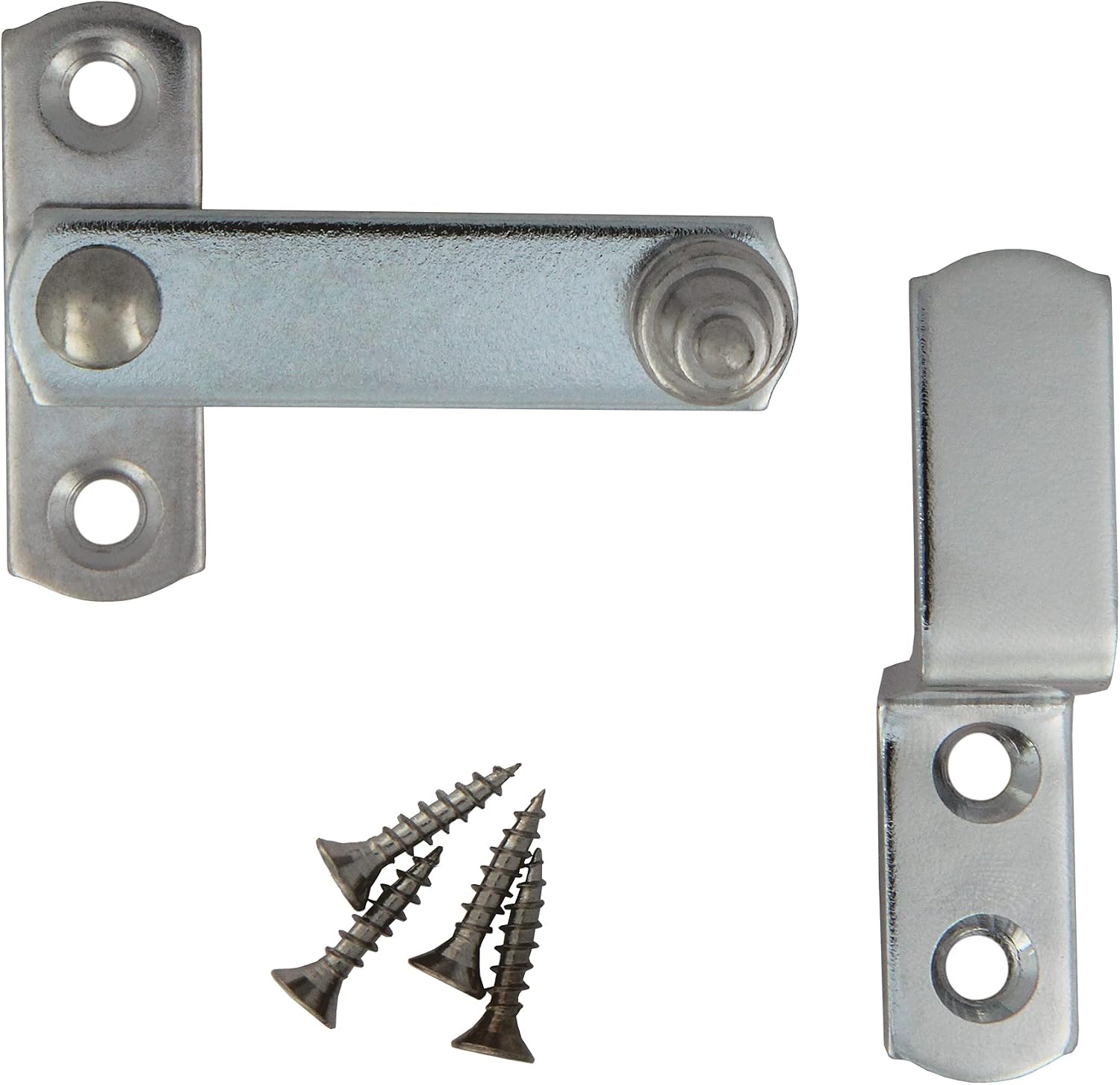  Amig - Shutter Handle With 4 Flap | Security Lock For Windows With Matt Chrome Finish | Rustic Garden & Outdoor Hardware