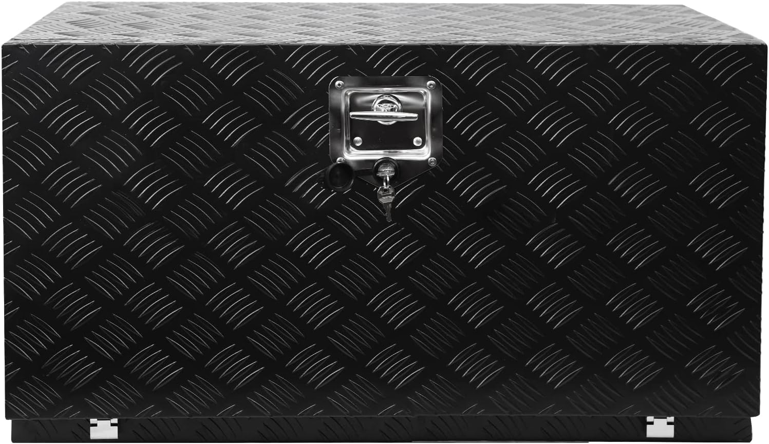  Boîte à Outils Carrée Imperméable De 76,2 Cm Pour Camion, Barre En Aluminium, Boîte De Rangement Sous Le Caisson, Coffre De Rangement Pour Pickup, Lit De Camion, Remorque De Camping-car