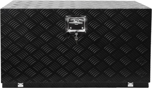  Boîte à Outils Carrée Imperméable De 76,2 Cm Pour Camion, Barre En Aluminium, Boîte De Rangement Sous Le Caisson, Coffre De Rangement Pour Pickup, Lit De Camion, Remorque De Camping-car