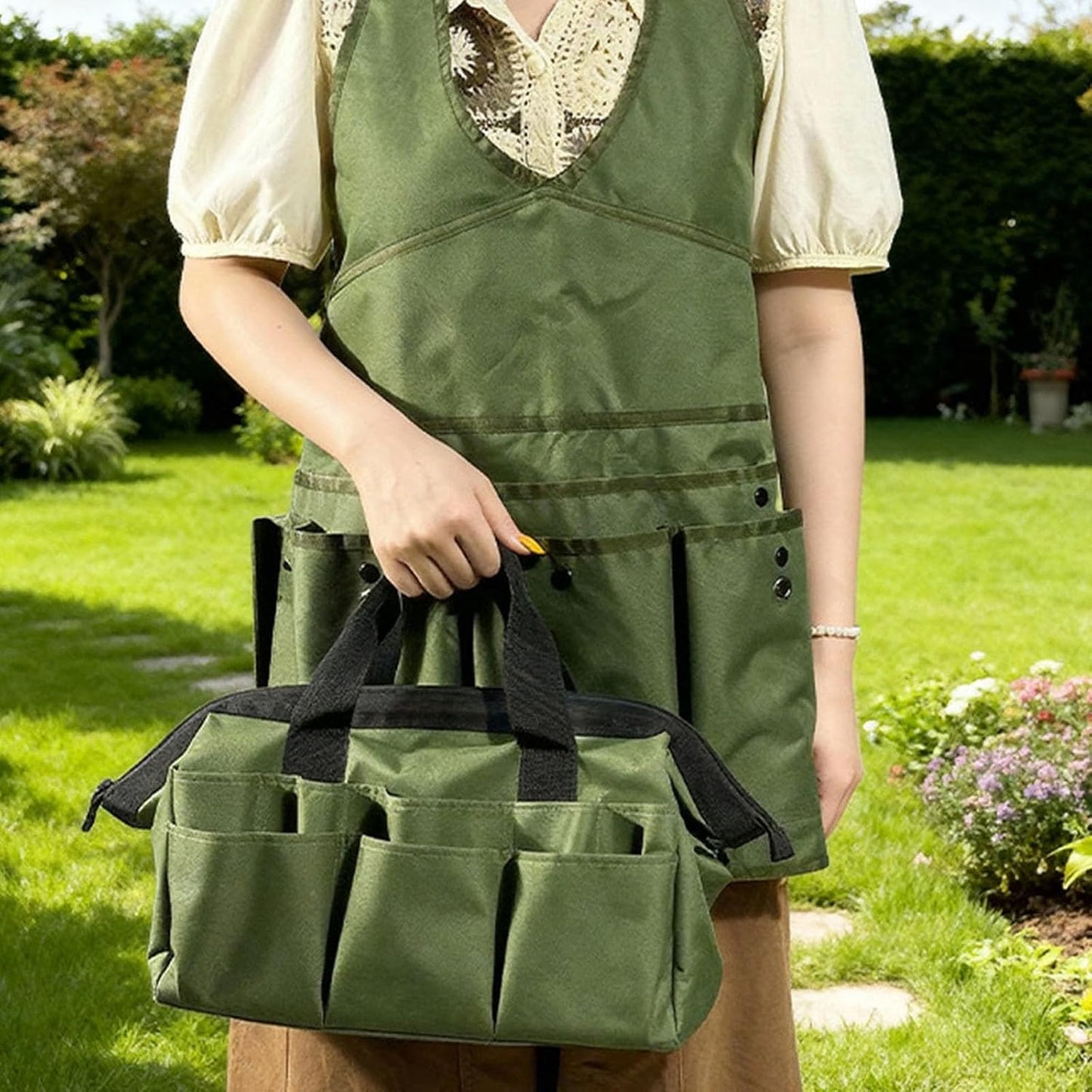  Tablier De Travail Professionnel Pour Jardiniers Et Mécaniciens - Grande Capacité - Sac à Outils étanche