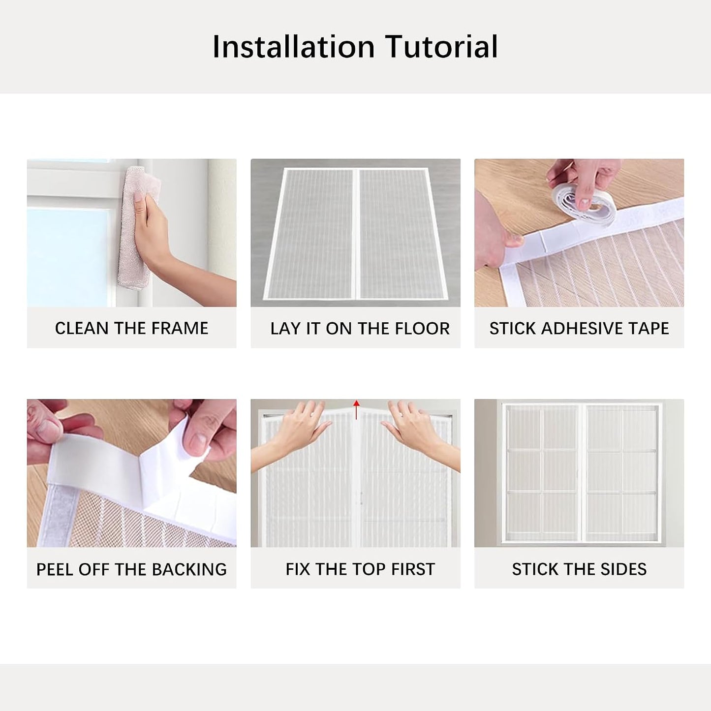  Diy Adjustable Magnetic Mosquito Net 97 X 107 Cm Mosquito Net Magnetic Door Breathable Ultra Thin Mesh For Home Windows, White