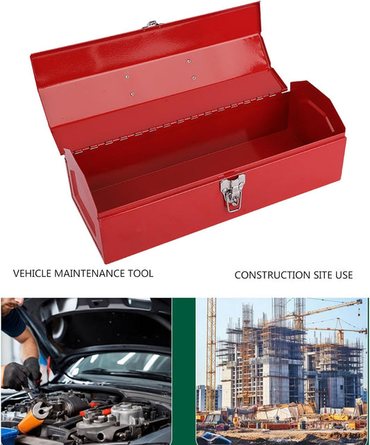  Boîte à Outils Portative En Forme De Toit Rouge Pour Réparation De Maison Et Atelier