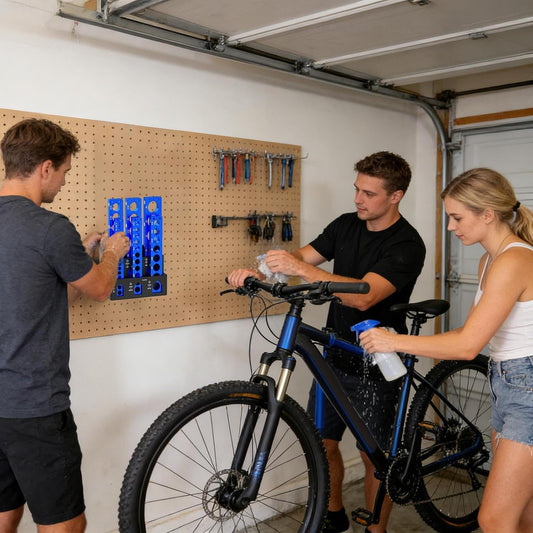  Support Mural à 6 Emplacements Pour Maison, Garage, Atelier, Hôtel, Panneau Perforé