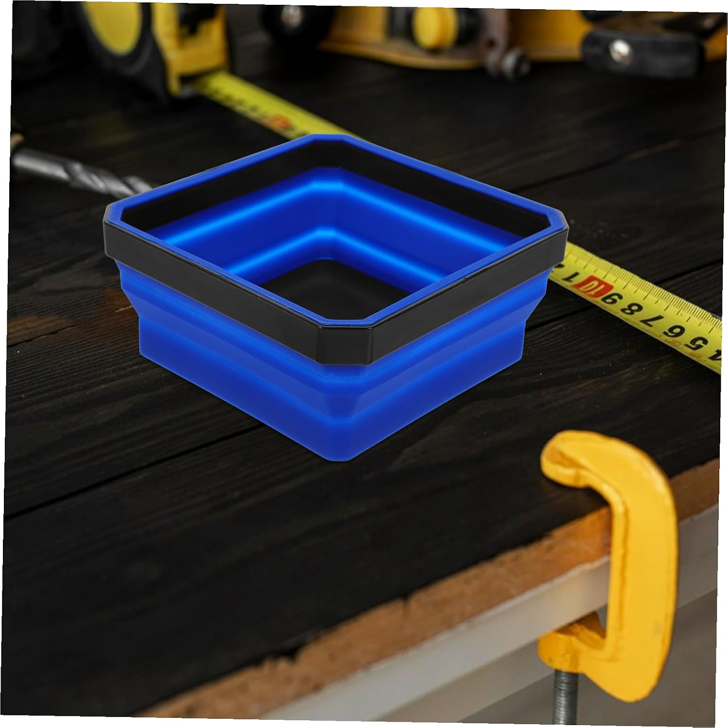  STOBAZA Plateau Magnétique Pliable En Silicone Multifonction Pour Petites Pièces, Caoutchouc Antidérapant, Bleu, Rangement Outils Et Quincaillerie Portable, Usage Quotidien