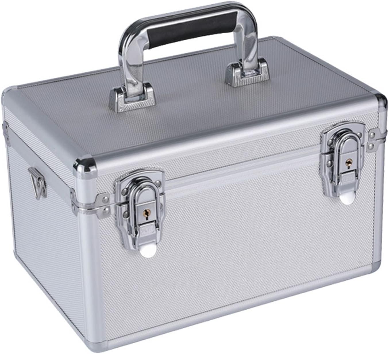 GENERIC Boîte à Outils Portable En Aluminium, Boîte à Outils, Boîte De Rangement, Armoire De Rangement, Boîte à Outils En Métal Robuste Avec Mousse Amovible