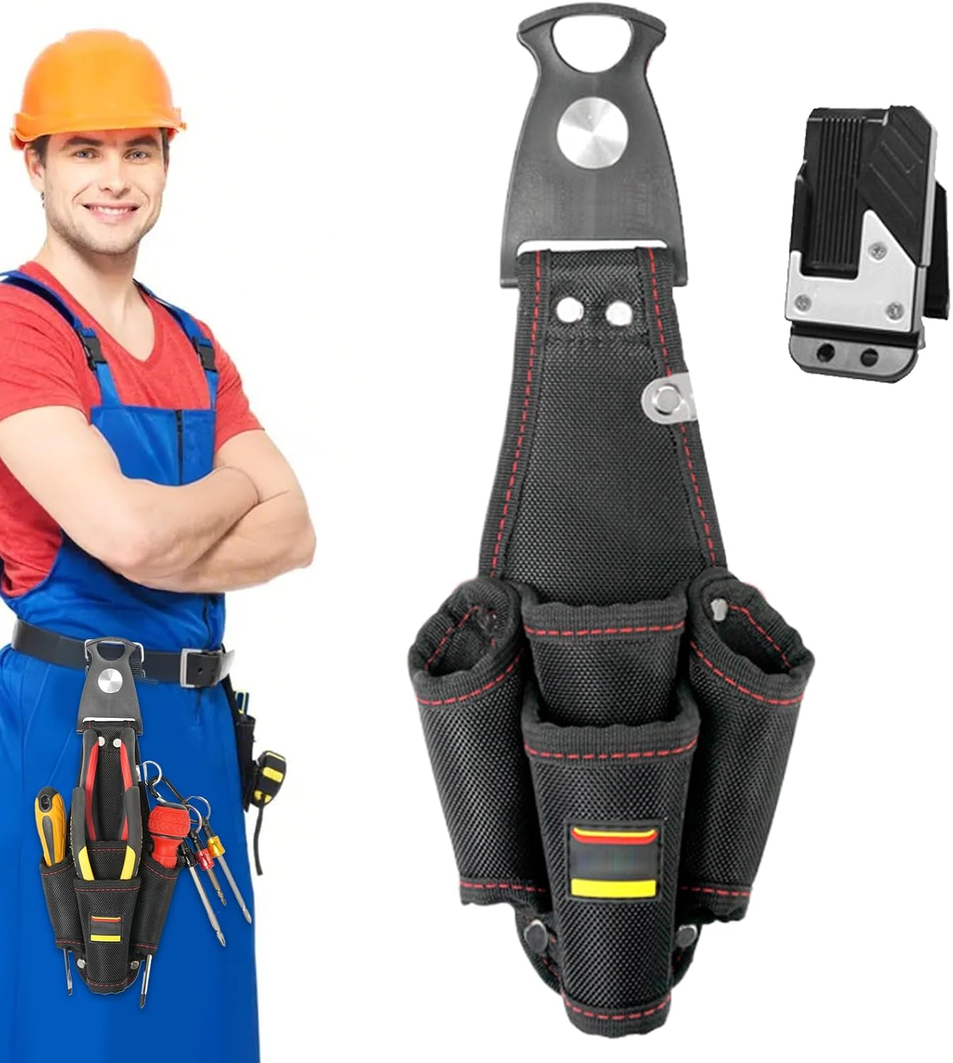 GENERIC Ceinture à Outils D'électricien | Pochette De Rangement Portable – Porte-outils – Pour Bricoleur, Entrepreneur, Mécanicien, Plombier, Menuiserie, Papa