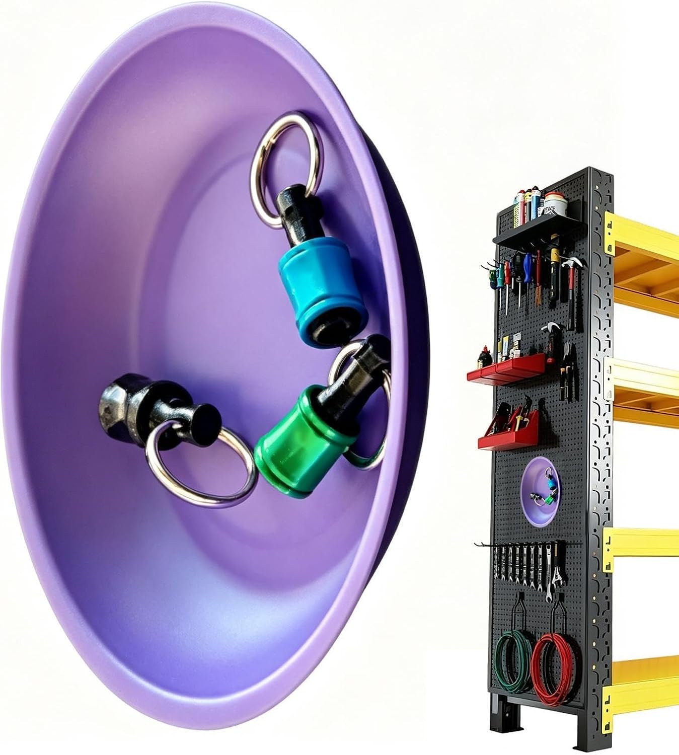  Bol Magnétique - Support De Rangement En Acier Inoxydable - Magnétique Pour Mécanicien, Atelier, Garage, Réparation Automobile