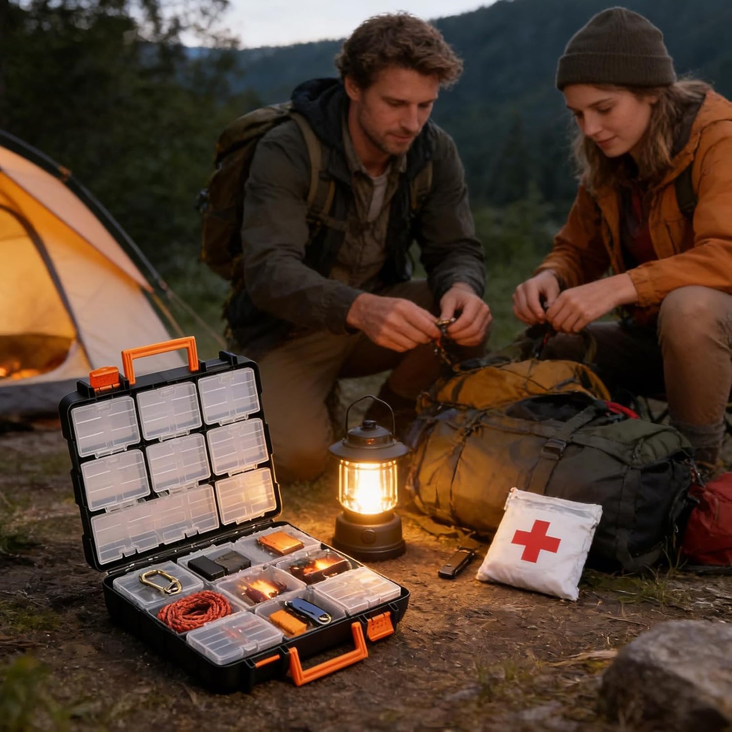 GENERIC Organiseur De Pièces Authentiques, Boîte De Rangement Amovible, 36,5 Cm, 12 Compartiments Avec Poignée, Organiseur Robuste, Boîte Avec Design Empilable, Rangement D'outils Pour Garage Et Atelier