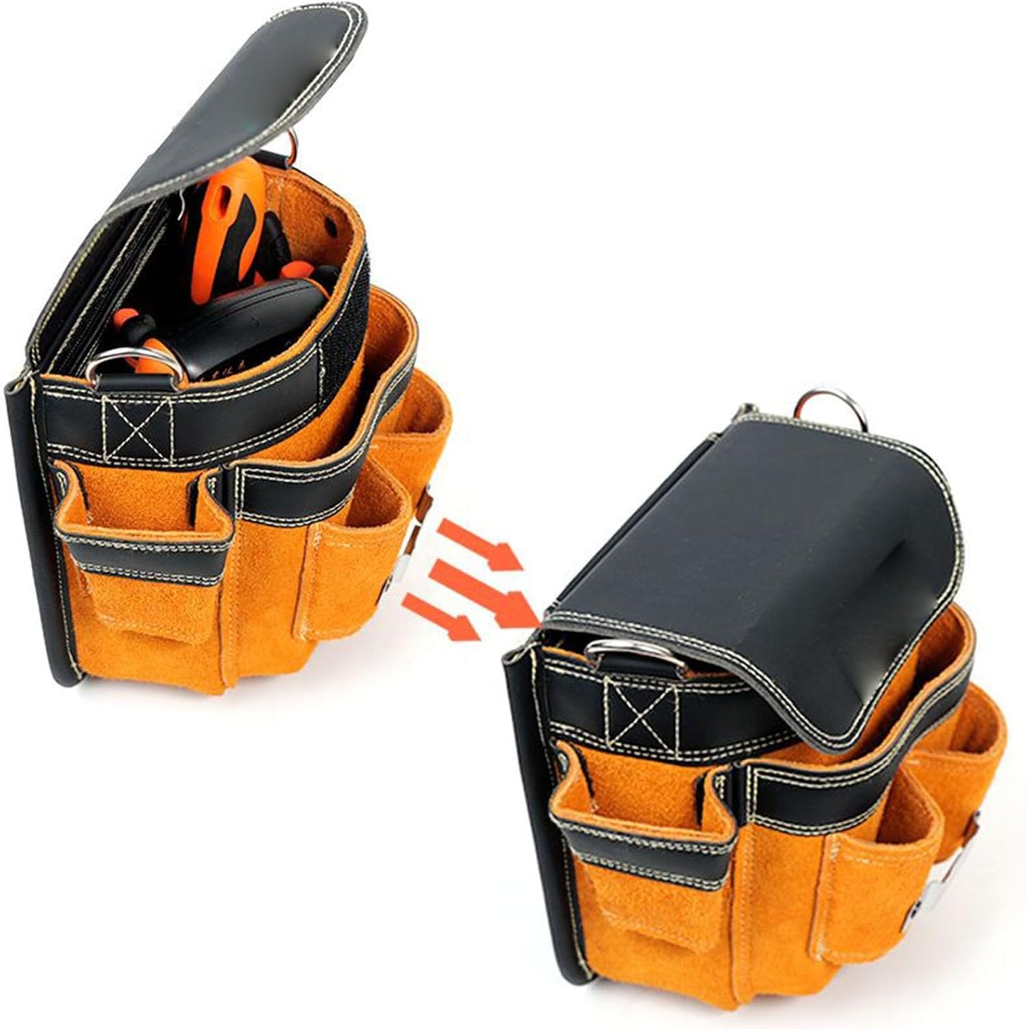 GENERIC Sacoche à Outils Pour Ceinture - Ceinture étanche à La Hanche | Sac De Travail étanche Avec Bandoulière Pour Hommes,Pour Les Travaux De Construction De Réparation D'entretien électrique