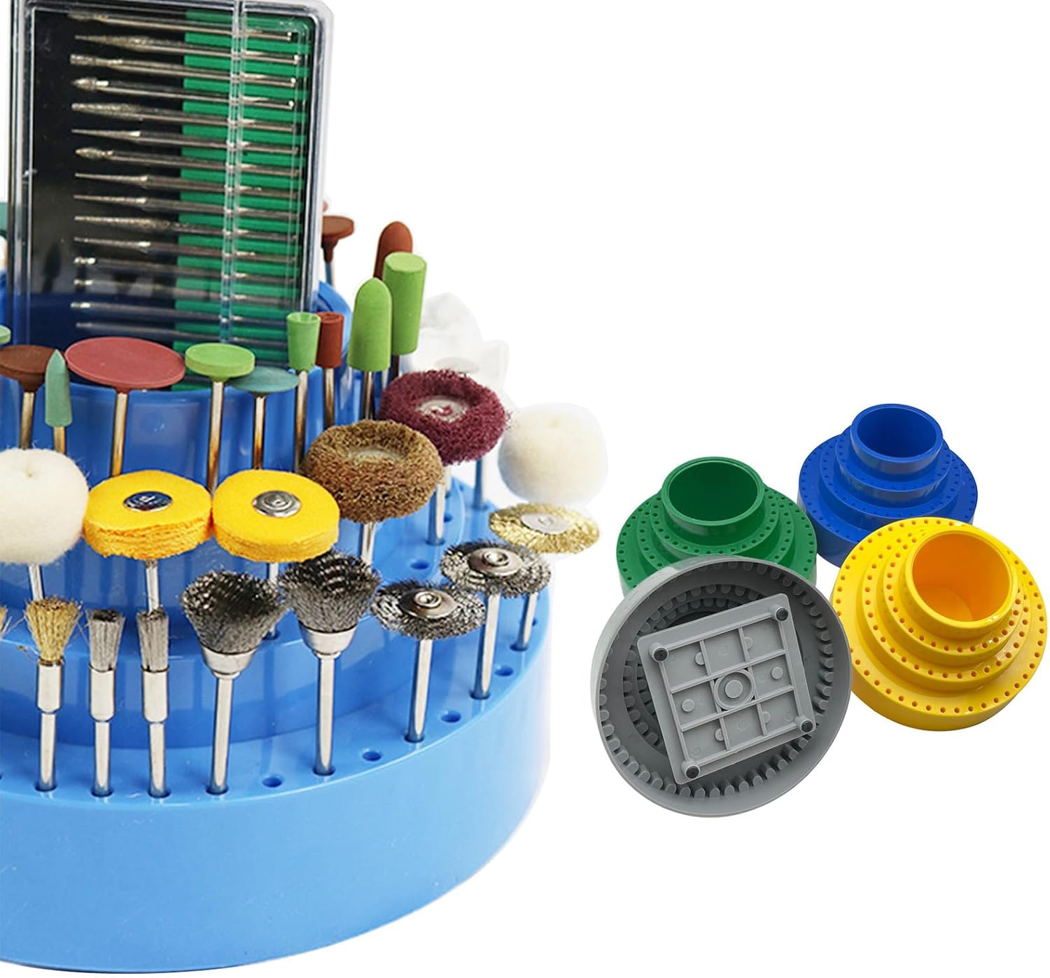  Mallette De Rangement Pour Perceuse à Trou, Porte-outils Rotatifs, Mandrin, Banc, Porte-outils, Forme Ronde