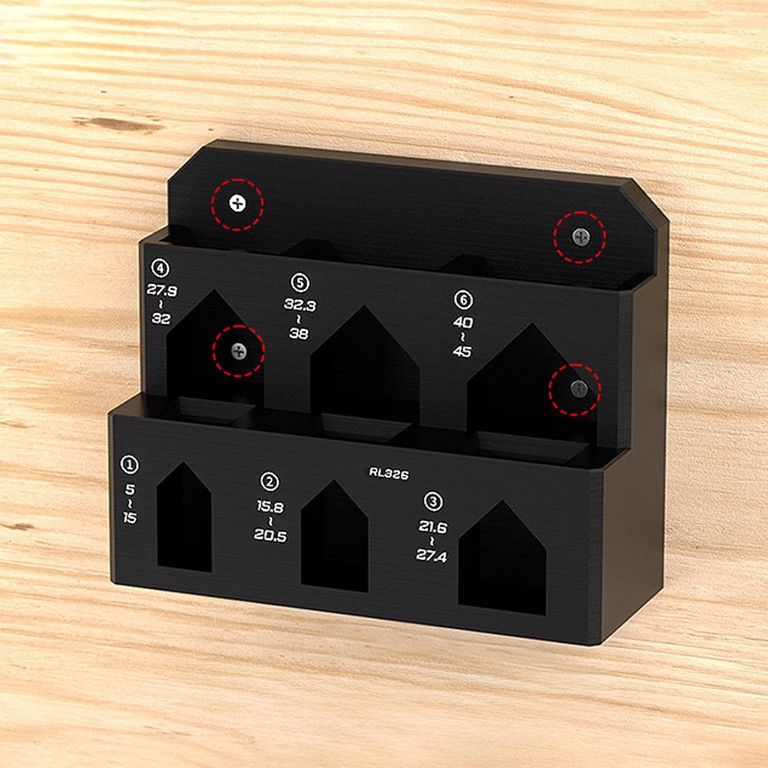  Générique Rack De Rangement Mural à Pinces - Support Mural 6 Emplacements Pour Vélo Et établi | Support à Pinces à Faible Encombrement,pour Garage Atelier Abri Maison
