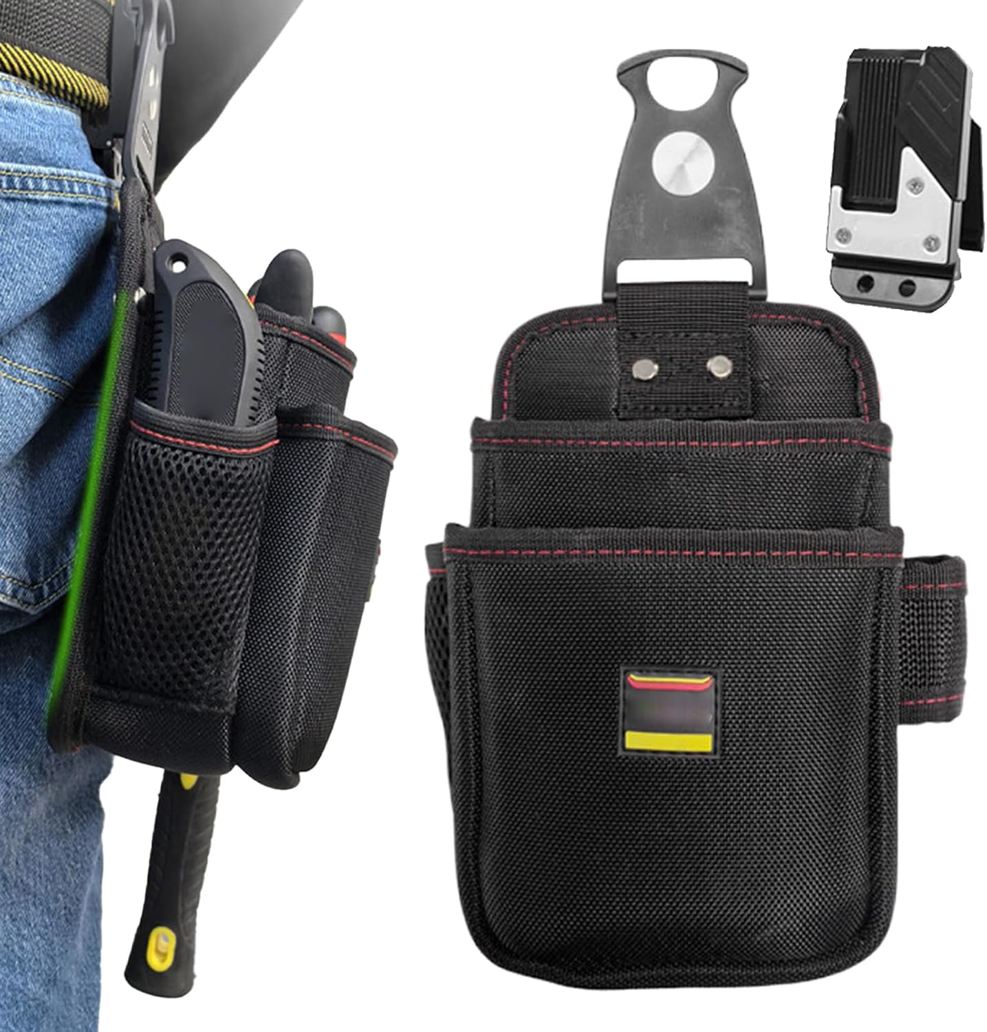 GENERIC Pochette à Outils D'électricien – Sac De Rangement à Dégagement Rapide Pour Réparation De Maison, Construction Avec Plusieurs Poches De Rangement, Porte-outils Pour Travaux électriques Et De Plomberie