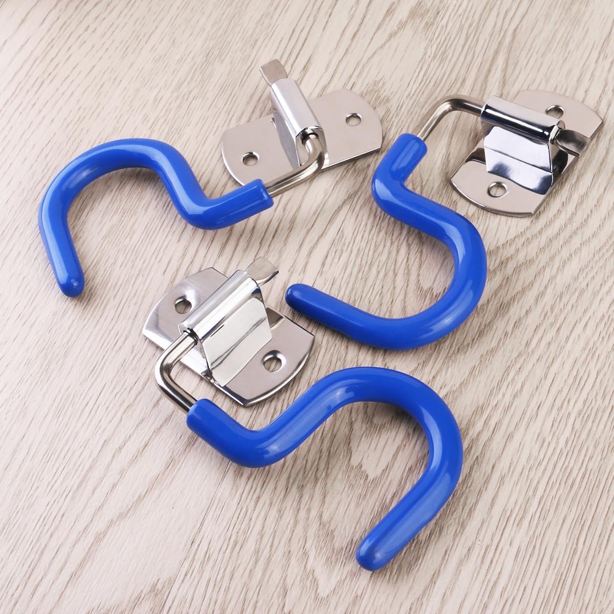 VICASKY Porte-serpillière En Acier Inoxydable 304 S-courbé 3 Pcs Support Mural Anti-glissement Organisateur D'outils