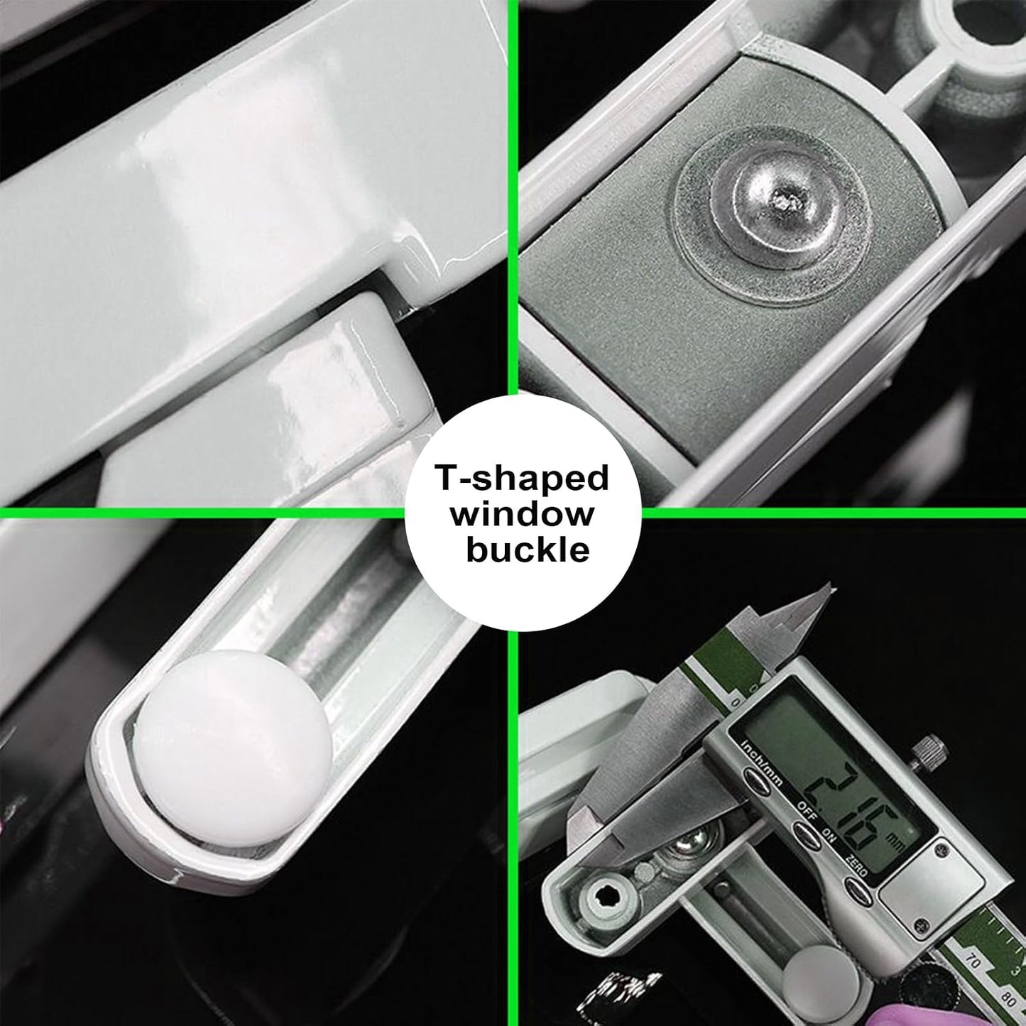  Verrou De Sécurité Pour Fenêtre – Serrure De Sécurité Pour Porte Coulissante – Robuste En D'aluminium Pour La Prévention Des Cambriolages, Sécurité Des , Maison