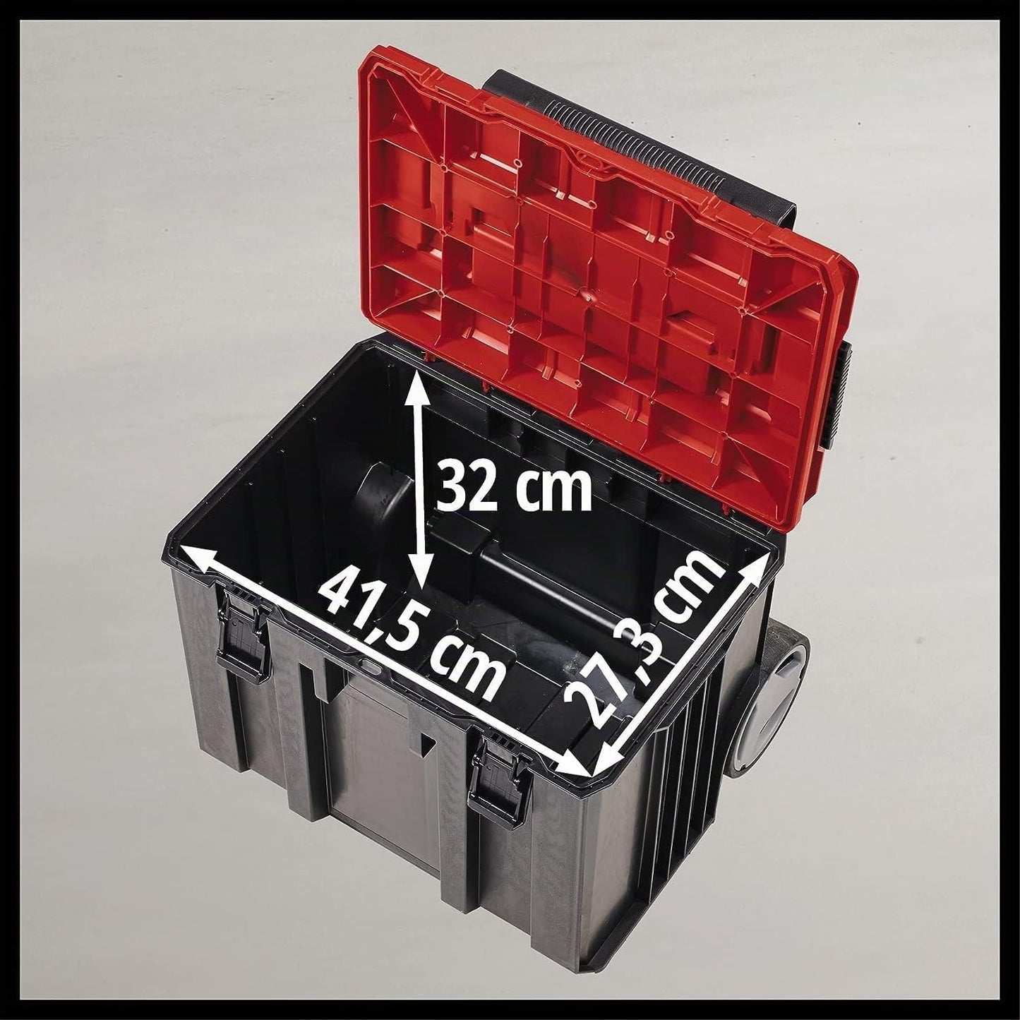  Original Einhell Mallette E-Case L (120 Kg Max, Rangement Et Transport Universels D’outils Et Accessoires, à Empiler Et Associer)