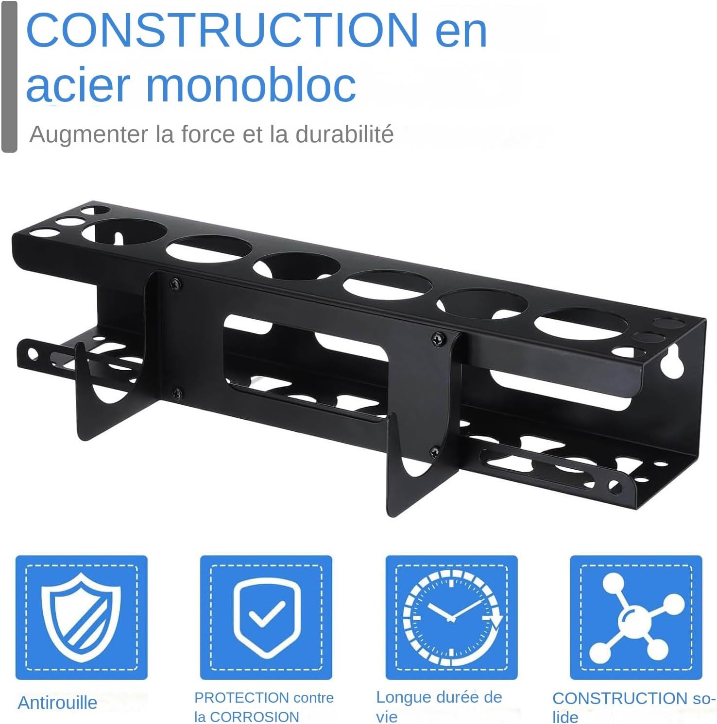  Rangement Pour Embouts De Colle - Organisateur Mural Pour Tubes De Mastic D'Atelier - Rangement Pour Outils De Professionnels En Rénovation Et Maintenance