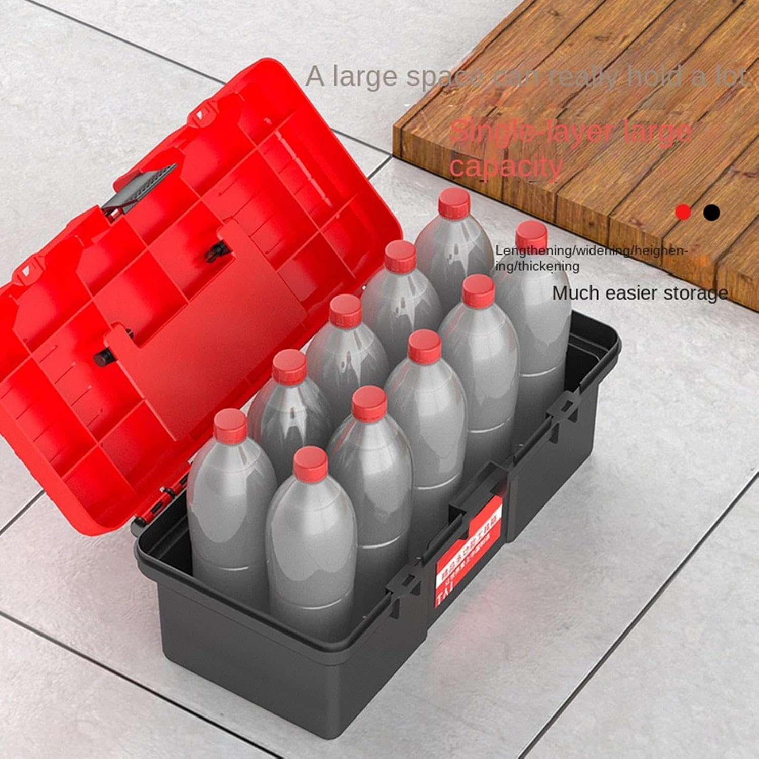  Boîte De Rangement Portable, Mini Boîte à Outils, étui à Poignée Robuste Pour L'entretien De La Voiture, La Maison, Le Bureau, L'atelier, Le Garage, Les Voyages, Kit D'outils De Réparation, Conteneur