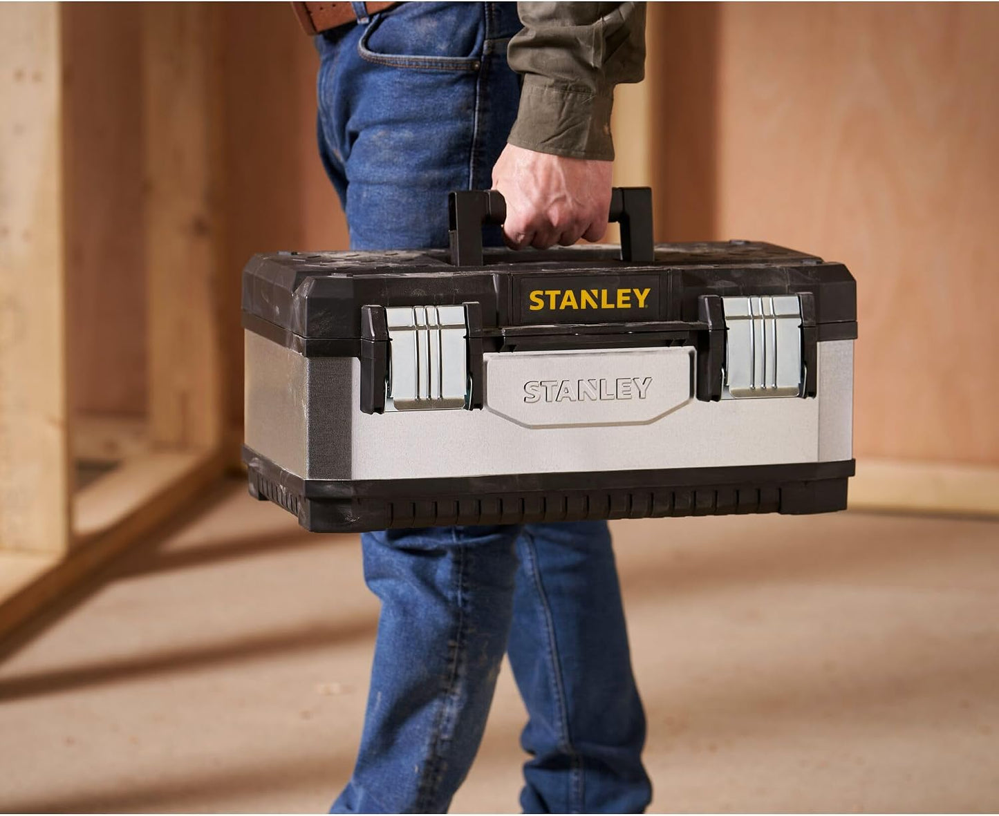 STANLEY 195618 Boîte à Outils En Métal Galvanisé 50 Cm