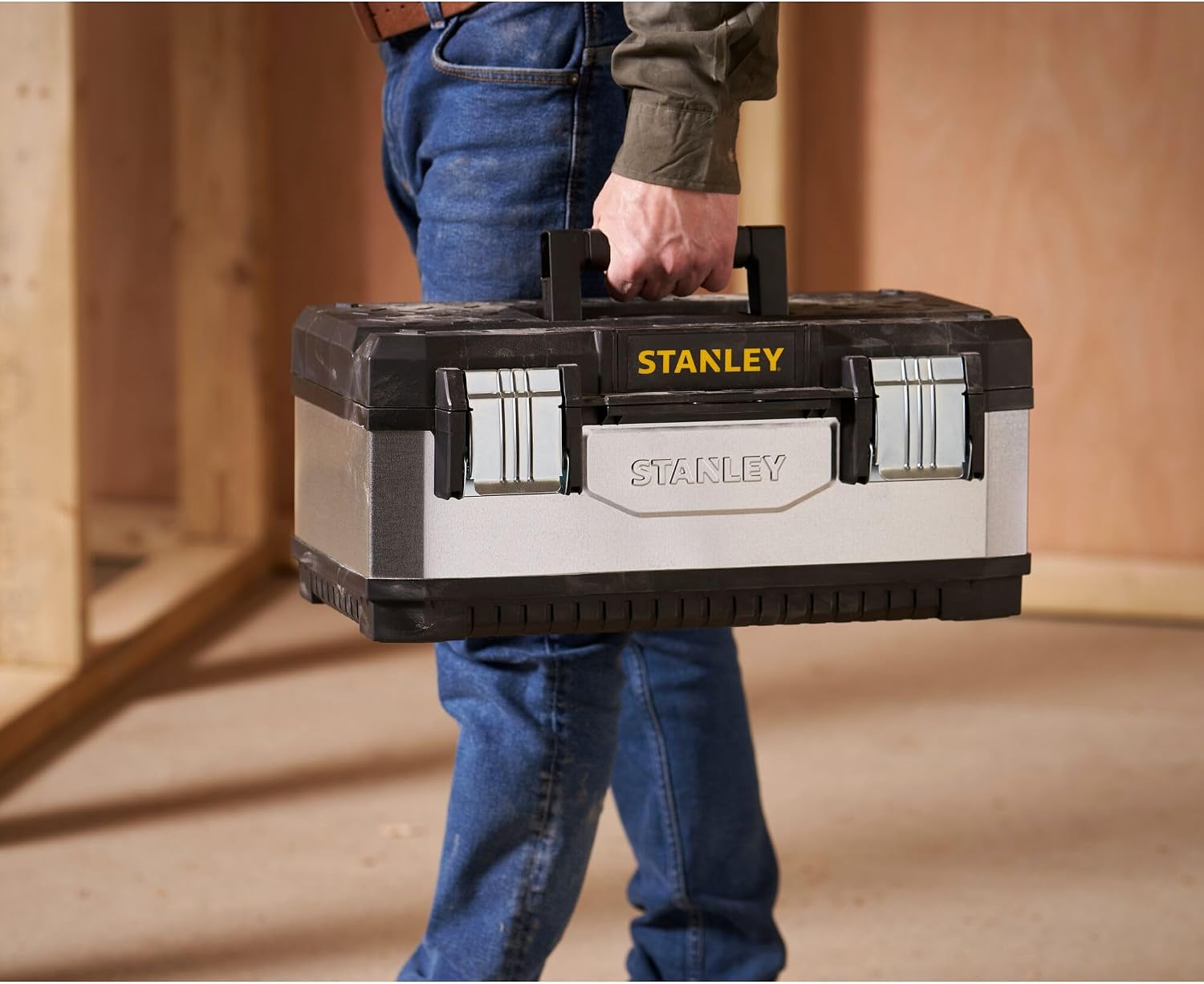  STANLEY 195618 Boîte à Outils En Métal Galvanisé 50 Cm