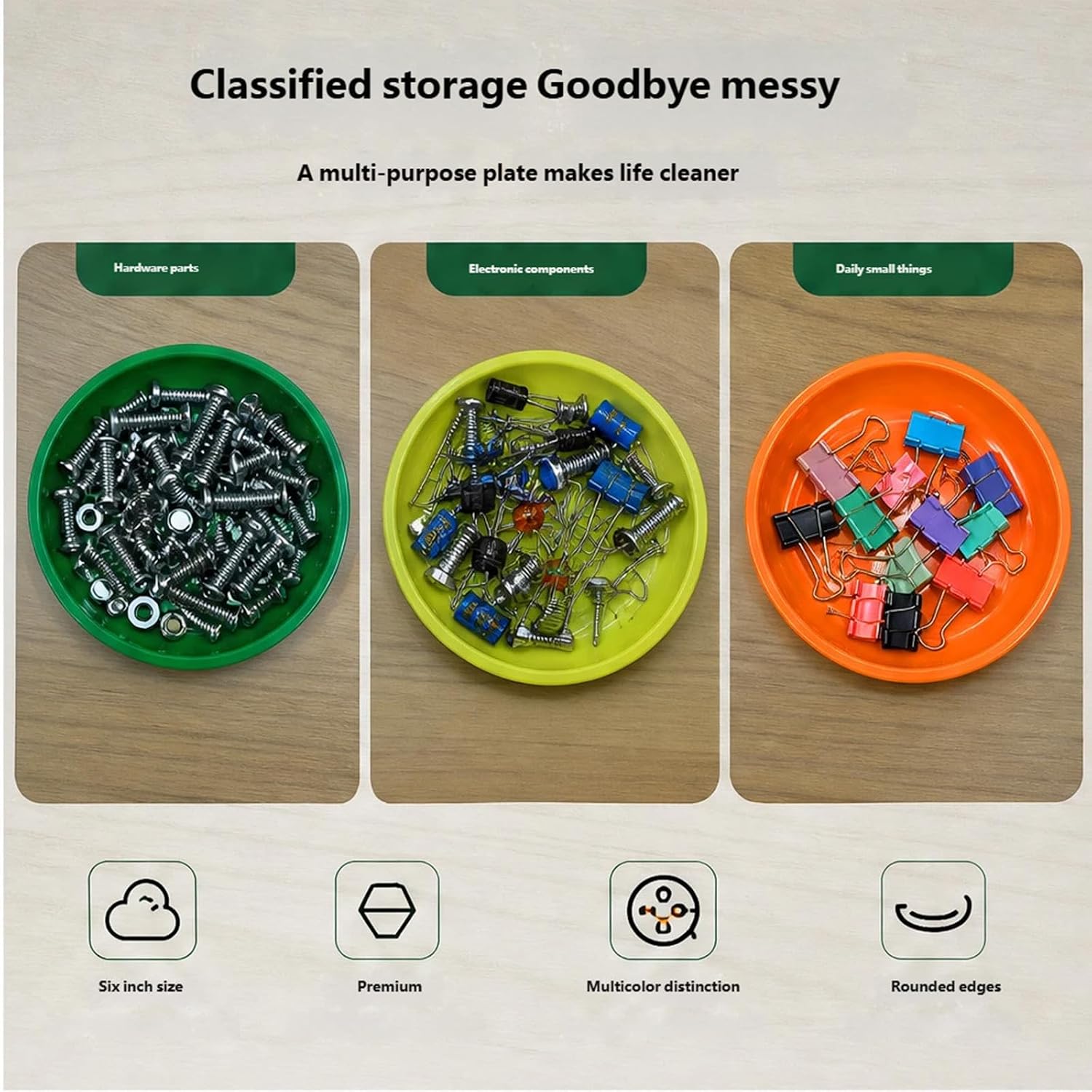  Plateau De Rangement De Pièces En Plastique Empilable Avec Magnétique Puissant Pour Une Organisation Efficace Des Outils De Garage D ' Atelier, Propriétaire De Pièces Magnétiques