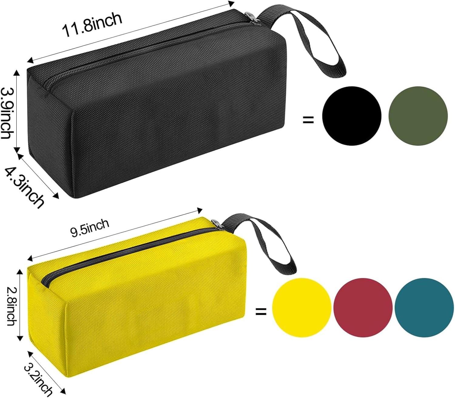  Lot De 5 Sacs à Outils Multifonctions étanches Pour Le Rangement Et L'organisation Des Outils