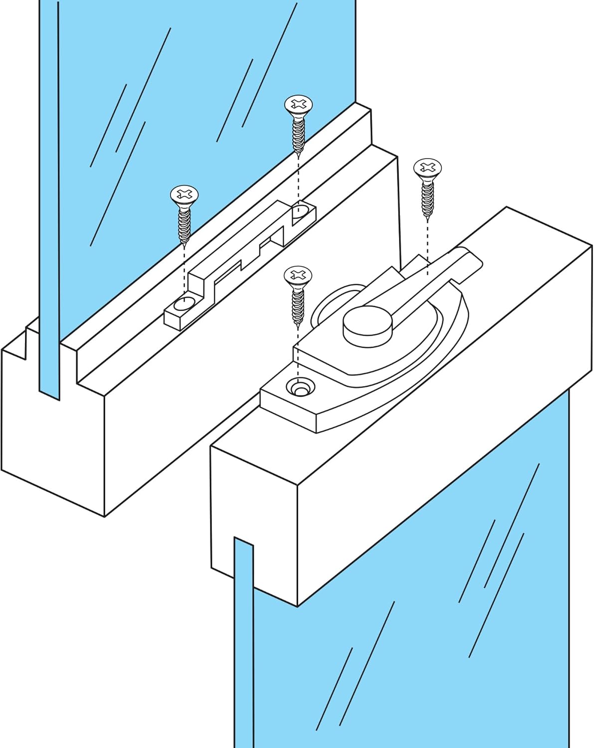  Prime-line Products F 2588 Window Frame With Keeper, F 2763