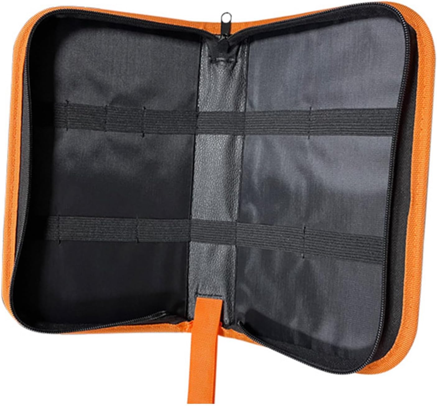  À Outils à Main Avec Fermeture à Glissière Et Panneaux Intérieurs Divisés, Pochette De Rangement à Bordure Noire Pour Atelier, Garage Et Réparations à Domicile, Pochette à Rouleaux D ' Outils, Petit