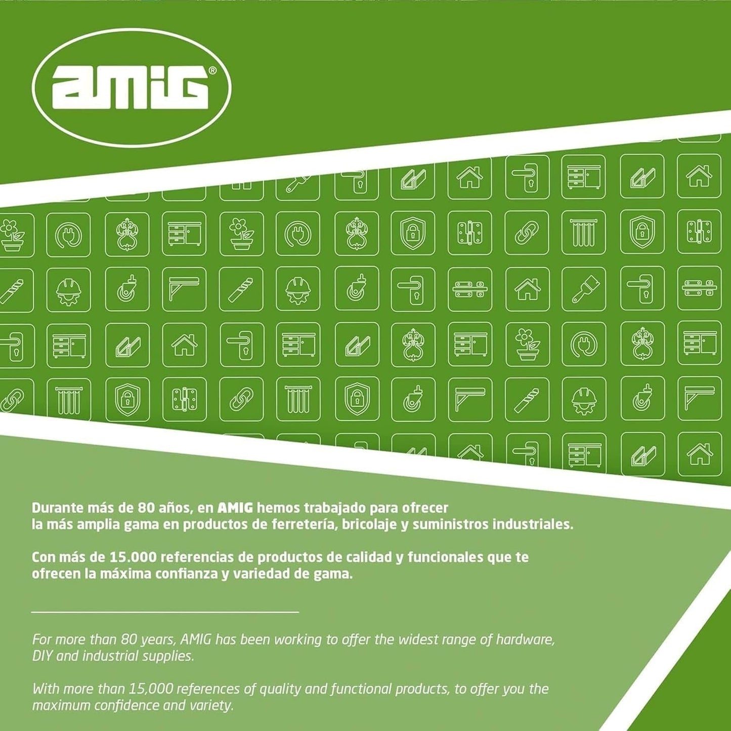  Amig - Roulement Pour Fenêtre Coulissante | Lot De 2 Unités | Taille 70 X 16 Mm | Boîtier Métallique Réglable | Roulement à Billes | Conçu Pour Les Fenêtres Coulissantes | Acier Zingué