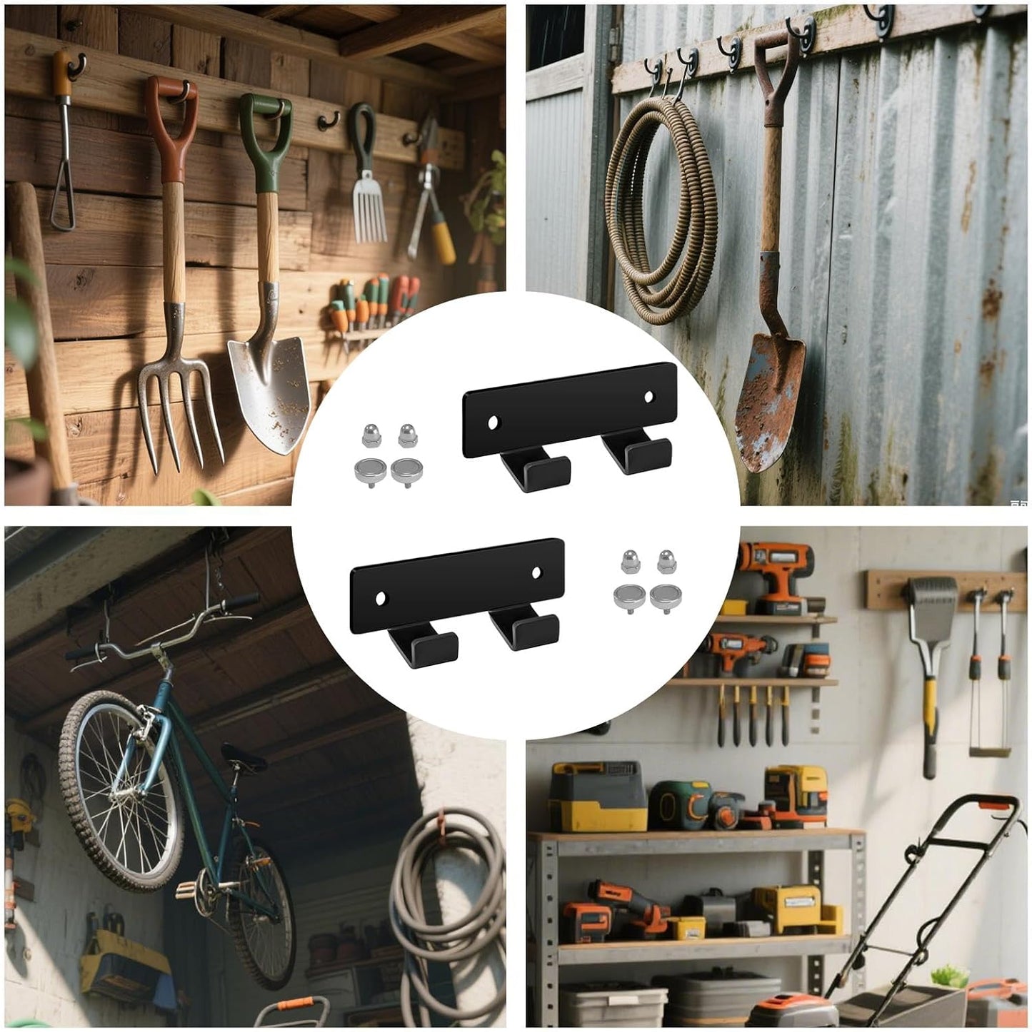  Porte-Clé Mandrin Magnétique,2 Pièces Support Métallique Pour Clé De Mandrin Murale - Rangement Magnétique Outils Pour Atelier Menuiserie Garage Maison