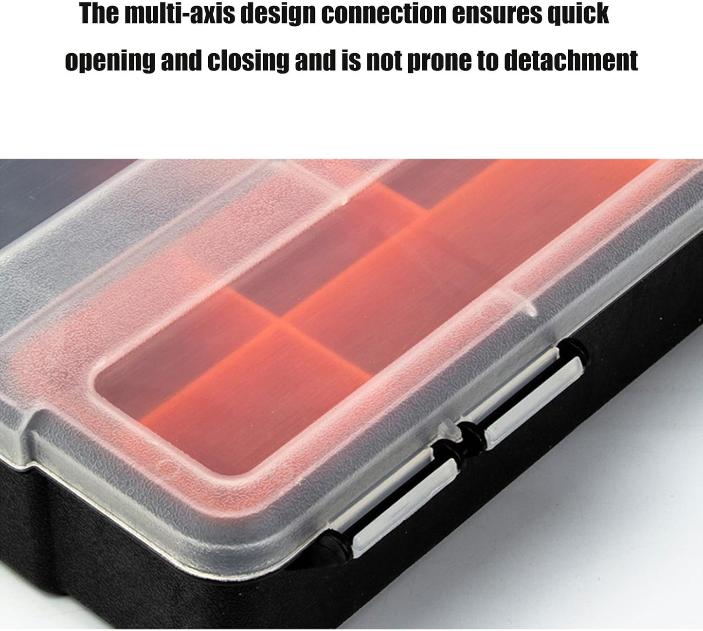  Boîtes à Outils Transparentes, Compartiments Réglables, Loquets Sécurisés, Poignée Ergonomique Pour Accessoires De Quincaillerie