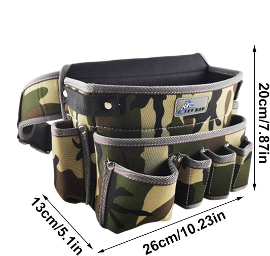  Sac à Outils Robuste, étui De Rangement Multi-poches Pour Papa, Mécanicien, électricien, Porte-outils à Large Ouverture Pour Un Accès Facile, Et Pratique Pour Ranger Les Outils