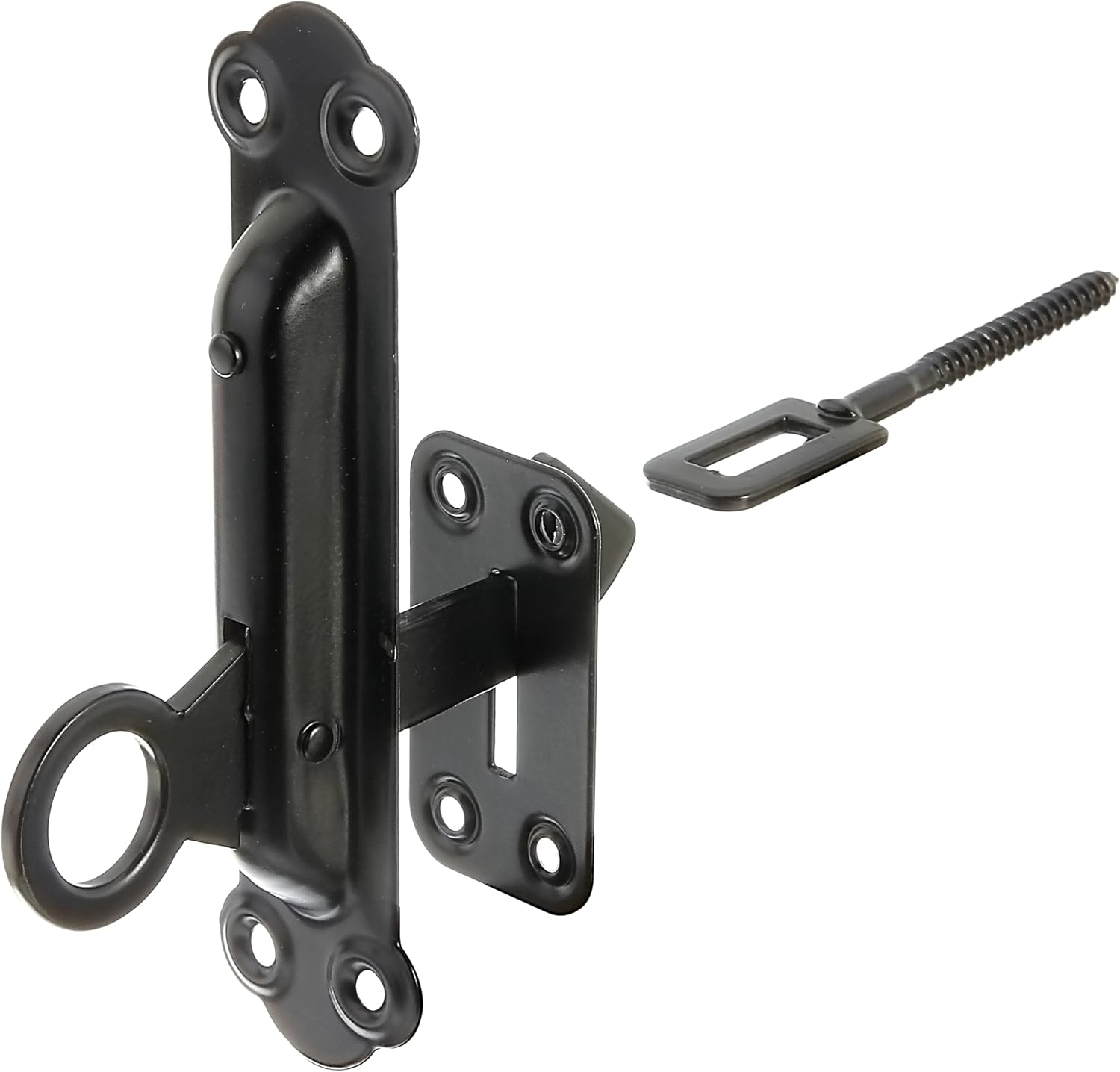  Alberts 864187 Shutter Stop | With Mounting Plate | In Black | 150 X 38 Mm | Kit Of 10