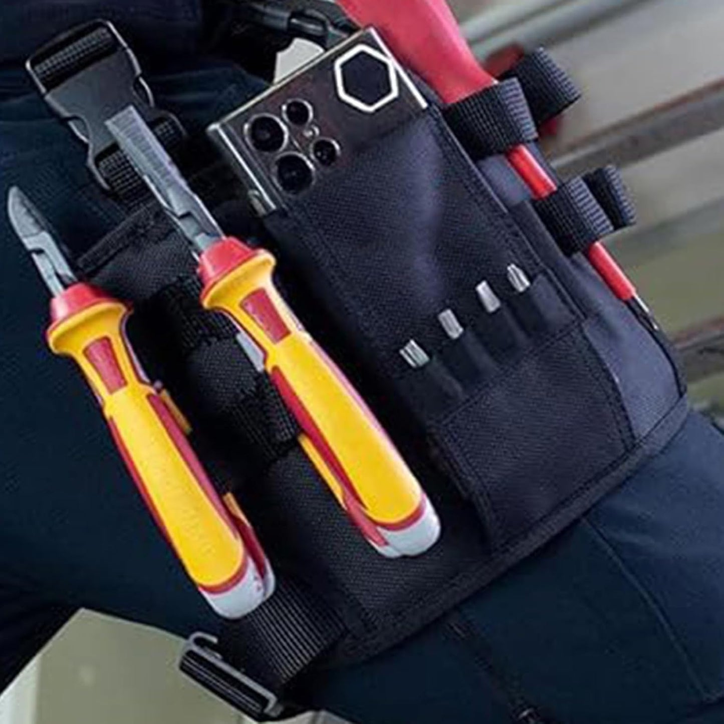  Ceinture Porte-outils, Organiseur De Clés, Sac Banane Pour Plomberie Et Plombier, Charpenter, Artisan, Technicien, Rénovateur, Jardinier, Plombier, Atelier De Bricolage, Garage