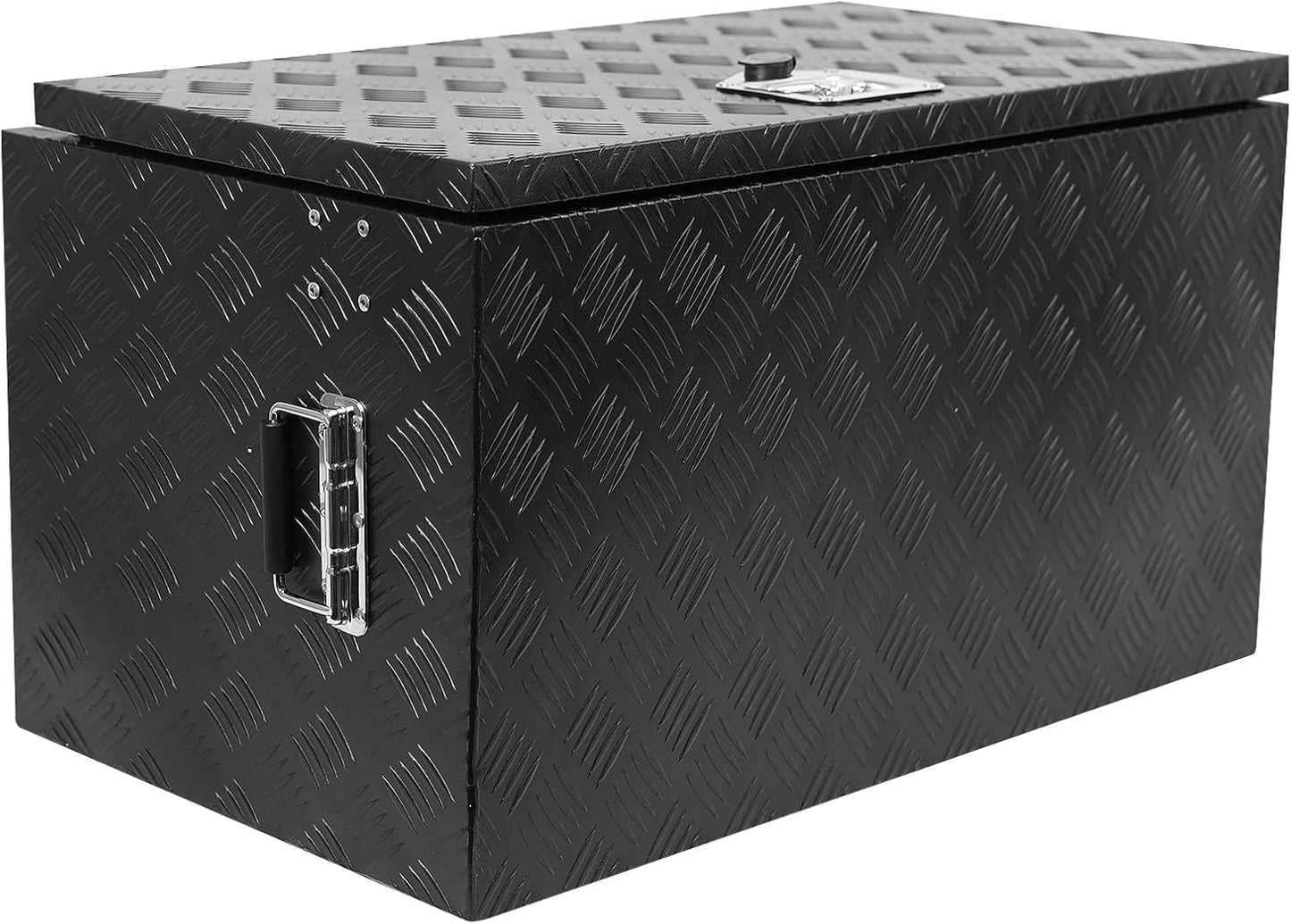  Boîte à Outils Carrée Imperméable De 76,2 Cm Pour Camion, Barre En Aluminium, Boîte De Rangement Sous Le Caisson, Coffre De Rangement Pour Pickup, Lit De Camion, Remorque De Camping-car