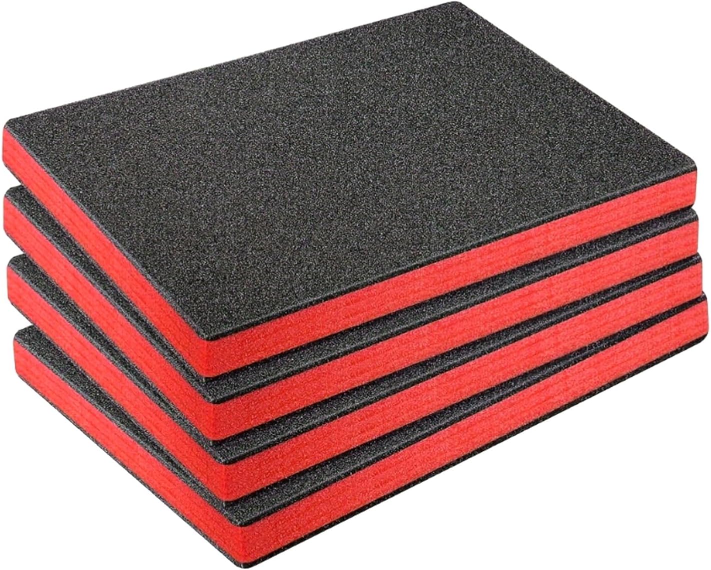  Lot De 4 Boîtes à Outils Durables Avec Inserts En Mousse EPE Légers - Solution De Rangement Antichoc - Doublure De Boîte à Outils Personnalisable - Rembourrage Absorbant Les Chocs