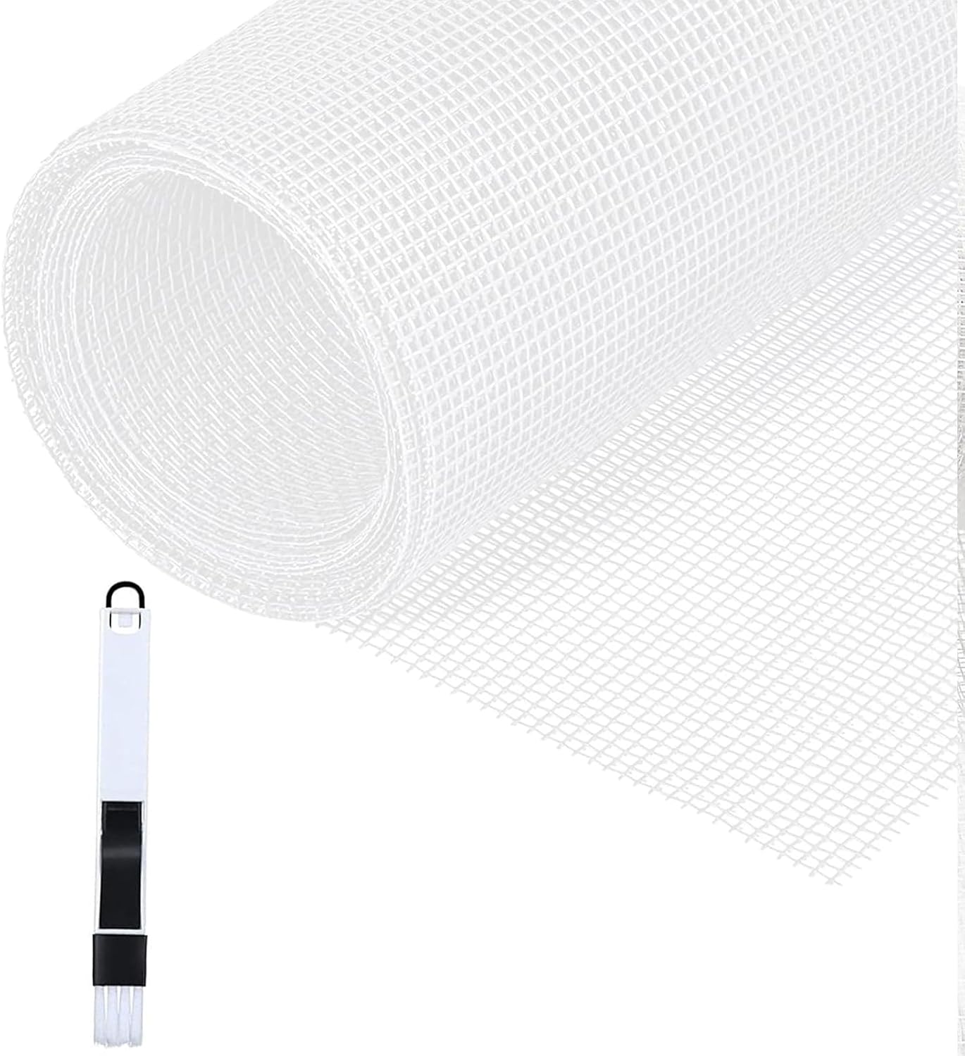  Fillis Window Fly Screen 150 X 300 Cm Fibreglass Insect Screen By The Metre DIY With Cleaning Brush, Mosquito Net For Windows, Balcony Door And Living Room, Grey