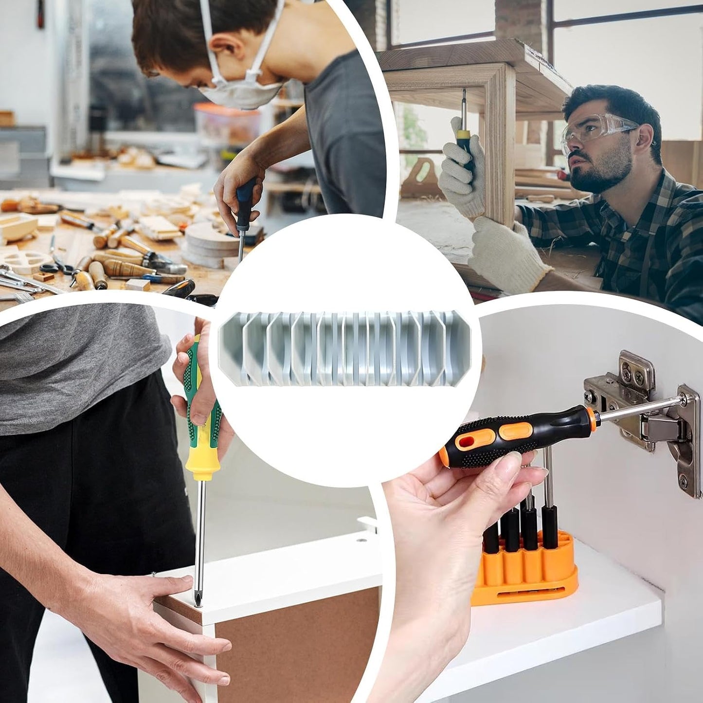  Organiseur De Clés à Molette – Support Et Organisateur – 10 Compartiments De Rangement Pour Garage, Atelier, Voiture, Camion, Mécanicien