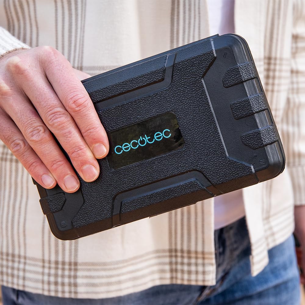  Cecotec Boîte à Outils 68 Pièces ToolBox EasyGo. Étui Ultra-compact Et Portable, Comprend Marteau, Mètre, Tournevis Et Plus, Organisation Interne Optimisée, Idéal Pour Maison Et Voiture