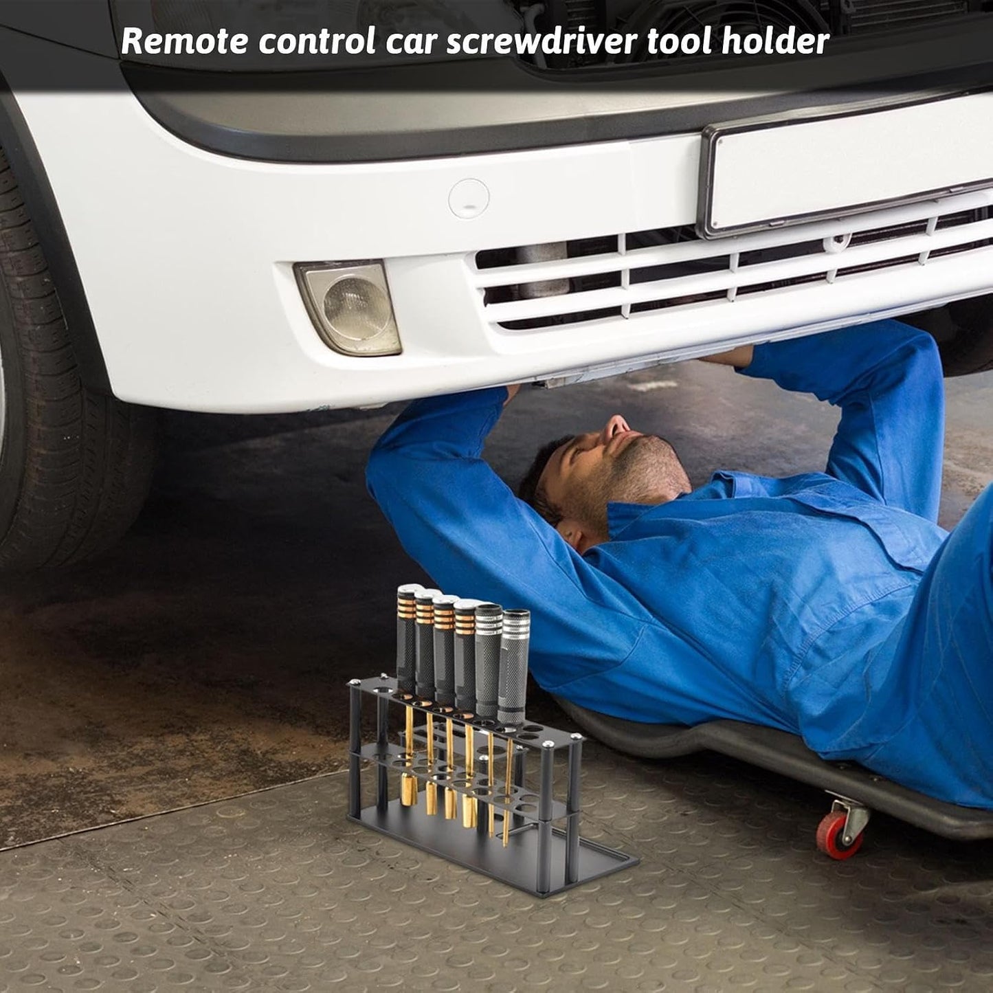  Support De Rangement Pour Tournevis De Bureau, Support à Outils En D'aluminium Avec Plateau à Vis Intégré, Organisateur Pour Tournevis, Pinces, Ciseaux Et Outils De Réparation De Voiture