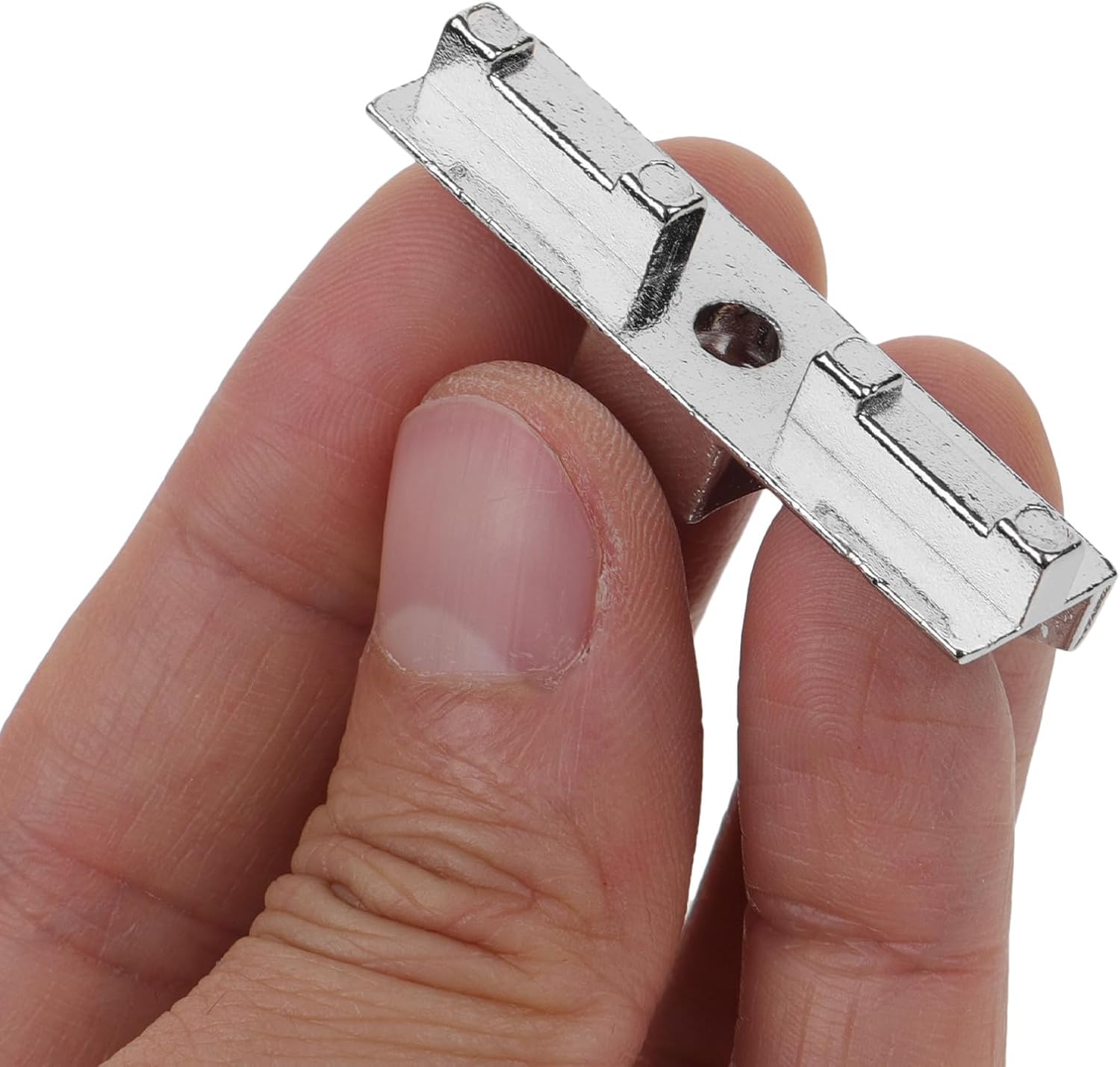  Ciieeo Verrou De Fenêtre à Battant En Alliage De Zinc Gâche Et Blocage 4.4X1.2X1.0Cm Argenté Pour Remplacement Et Quincaillerie De Fenêtres