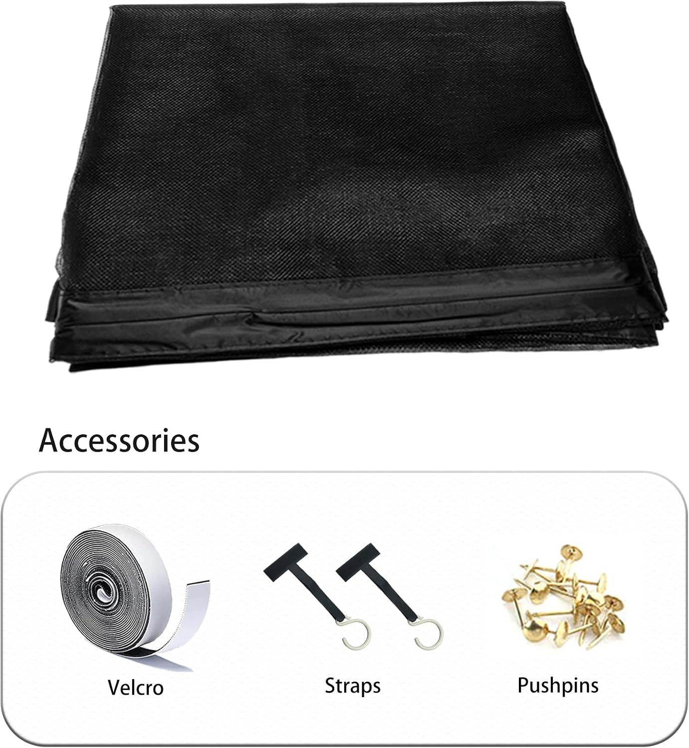  Mosquito Nets For Windows, 65 X 126 Cm, Made To Measure To Prevent Insects From Entering For Windows Doors, Black