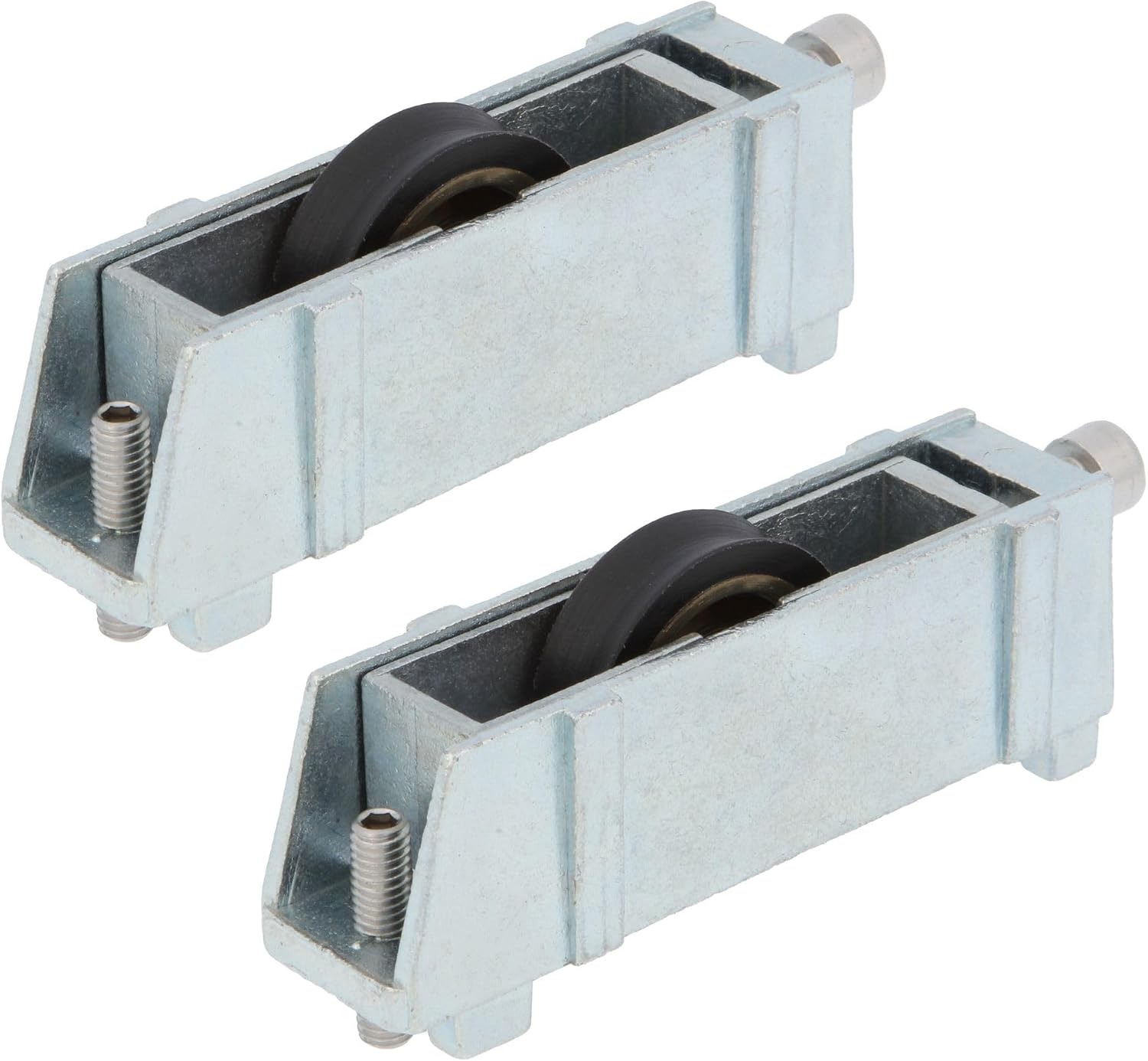  Amig - Roulement Fenêtre Coulissante | Lot De 2 Unités | Taille 79 X 21 Mm | Boîtier Métallique Réglable | Roulement à Aiguilles | Conçu Pour Les Fenêtres Coulissantes | Zamak Zincé