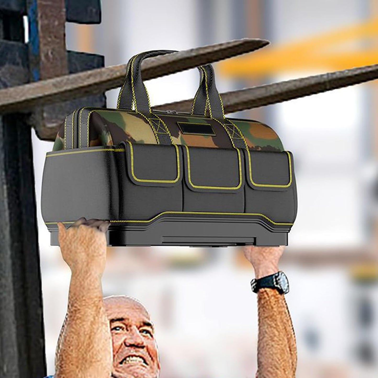  Sac à Outils Robuste, Organiseur Portable Extensible Avec Rangement à Ceinture, Porte-outils Pour électriciens, Mécaniques, Jardiniers, Constructeurs Et Professionnels De Voyage