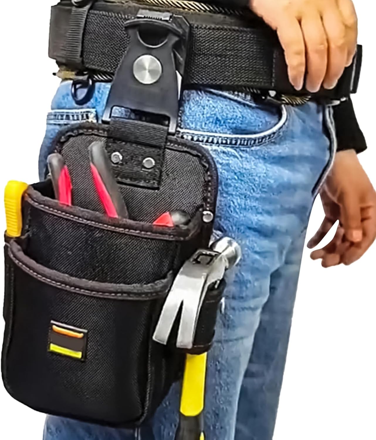 GENERIC Pochette à Outils D'électricien – Sac De Rangement à Dégagement Rapide Pour Réparation De Maison, Construction Avec Plusieurs Poches De Rangement, Porte-outils Pour Travaux électriques Et De Plomberie
