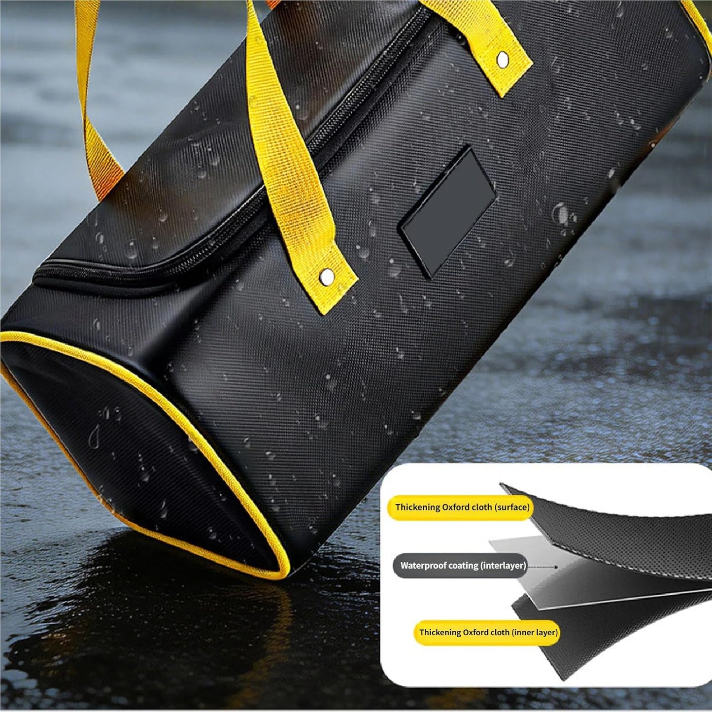  Sac à Outils à Compartiments Multiples Avec Rembourrage épais Et Extérieur Imperméable Pour Projets D'atelier, Sac à Outils