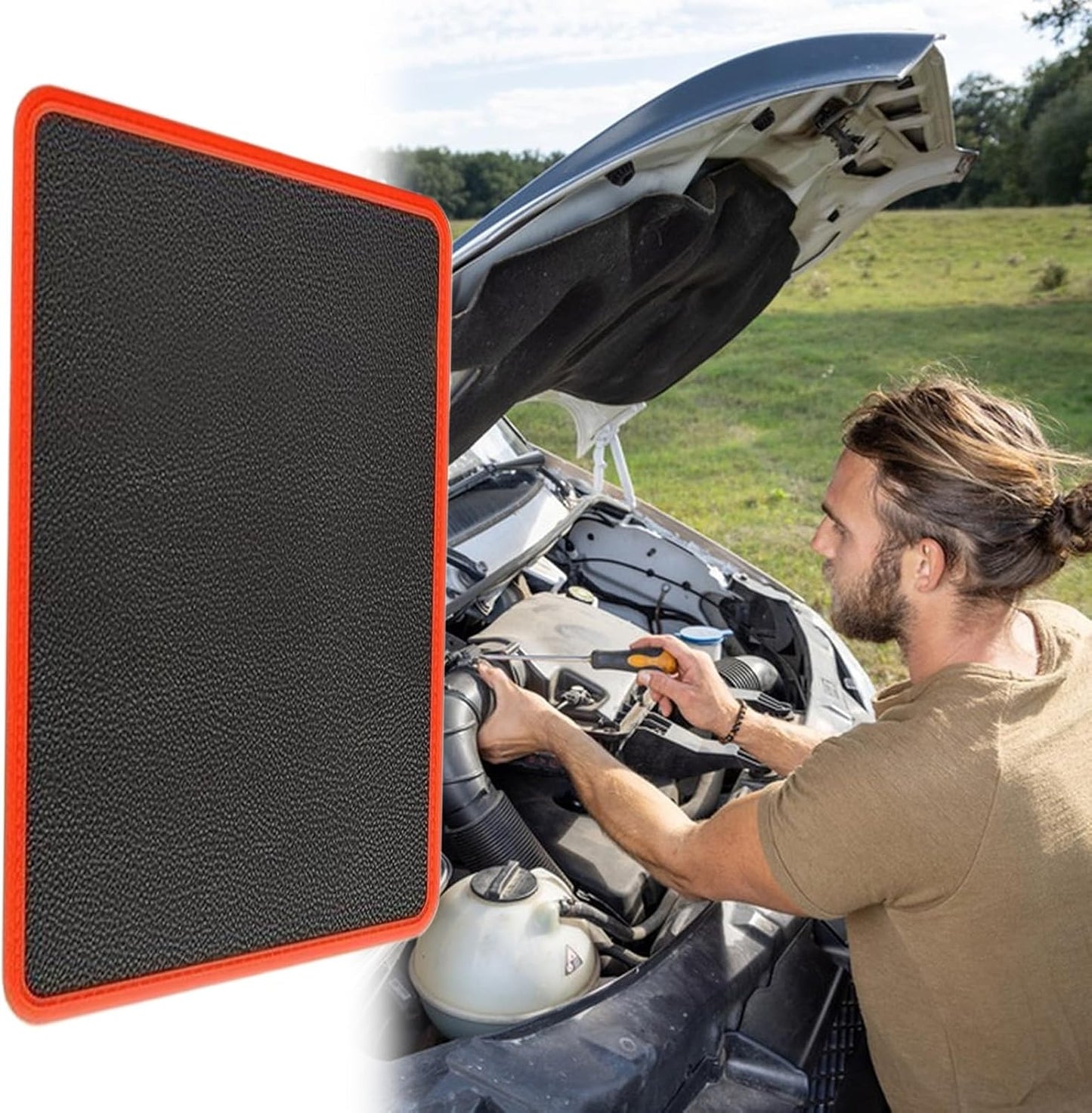  Tapis à Outils Magnétique Très Résistant Pour Pièces Magnétiques – Plateau De Rangement Antidérapant Pour Vis D'ingénieur, électronique, Perceuse, Atelier, établi Automobile