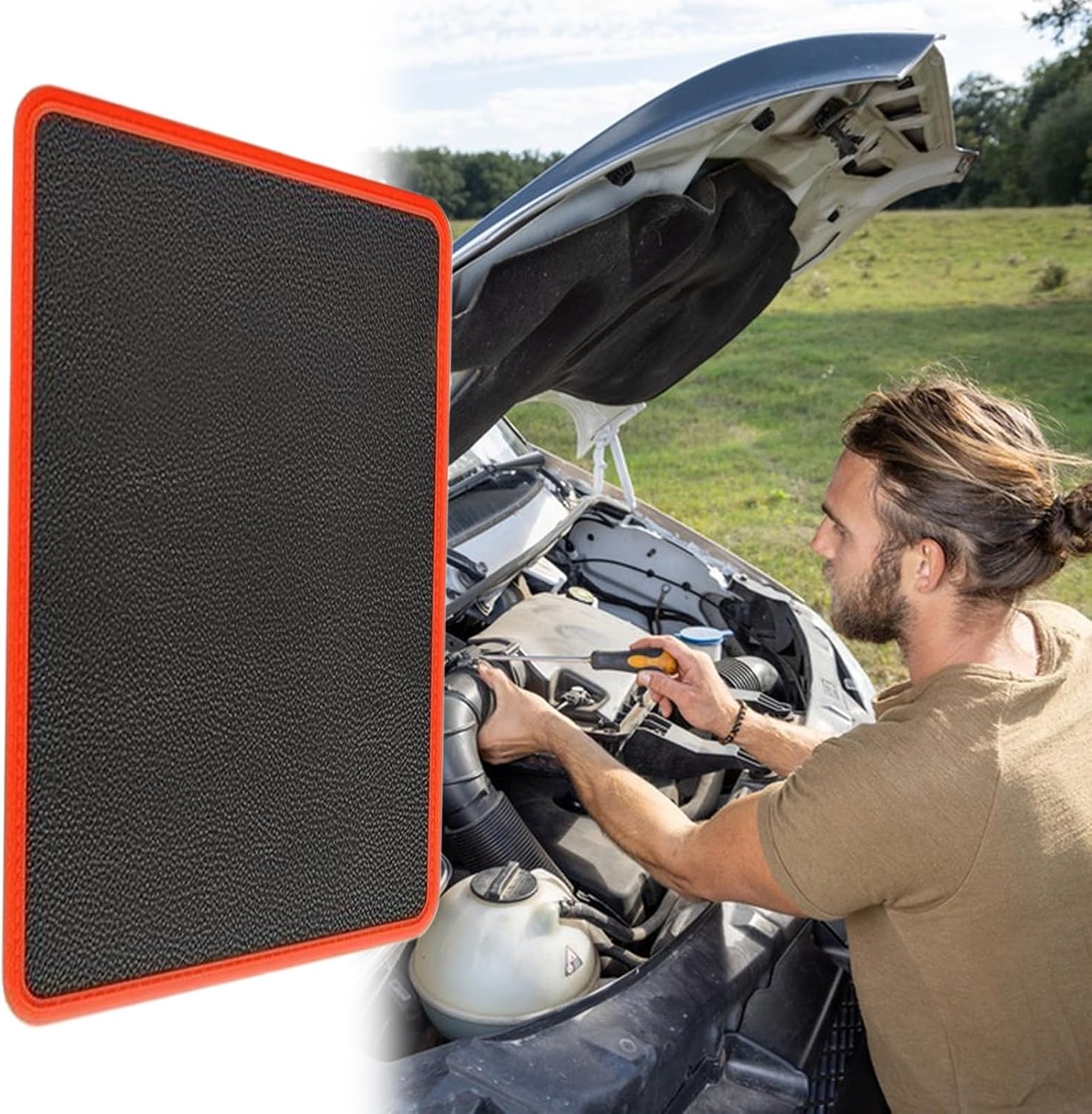  Tapis à Outils Magnétique Très Résistant Pour Pièces Magnétiques – Plateau De Rangement Antidérapant Pour Vis D'ingénieur, électronique, Perceuse, Atelier, établi Automobile