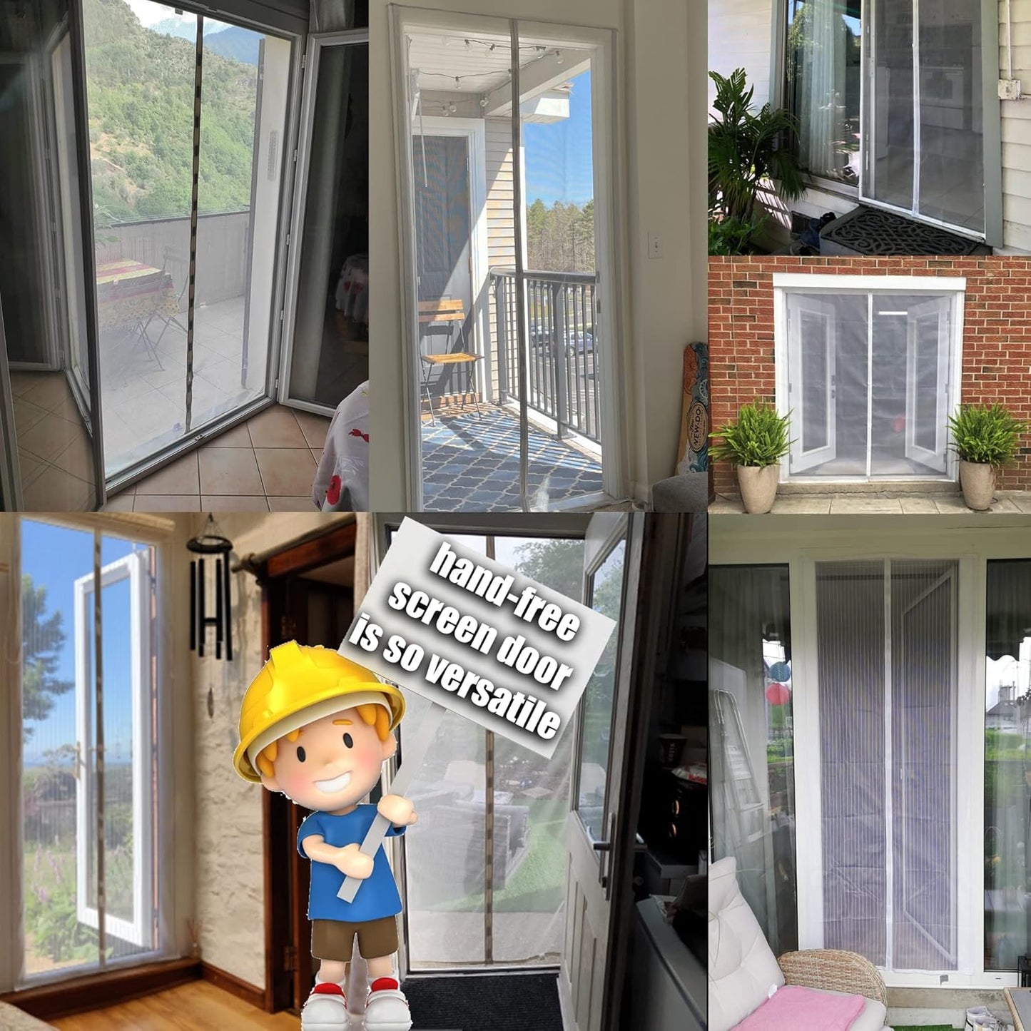  Magnetic Window Mosquito Net 245 X 225 Cm Easy To Install Automatic Closure Anti-Insect Fly Insect Insect Fly For Children And Pets (White)