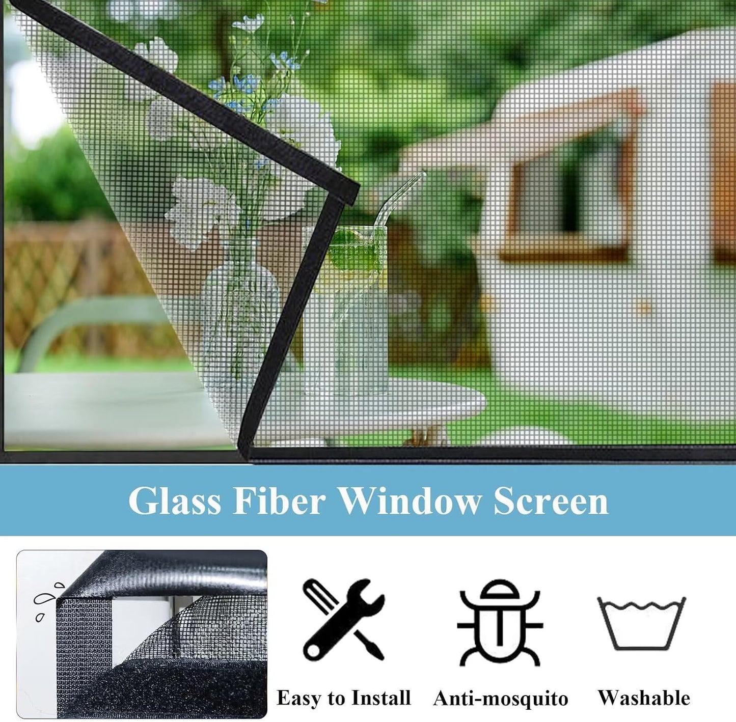  Mosquito Net With Sliding Window 90 X 120 Cm Black Fiberglass Window For Living Room Kitchen Bay Window